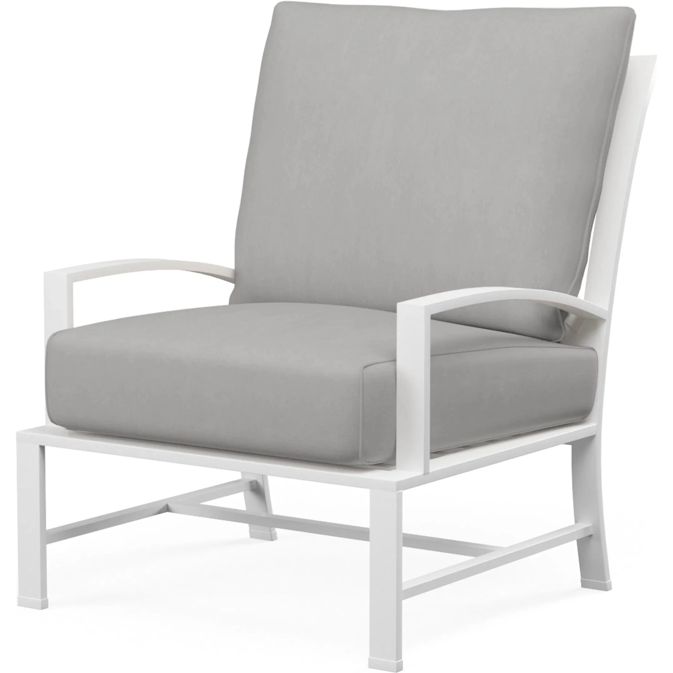 Bristol Outdoor Club Chair Canvas Flax in Canvas Flax w/ Self Welt - Image 3