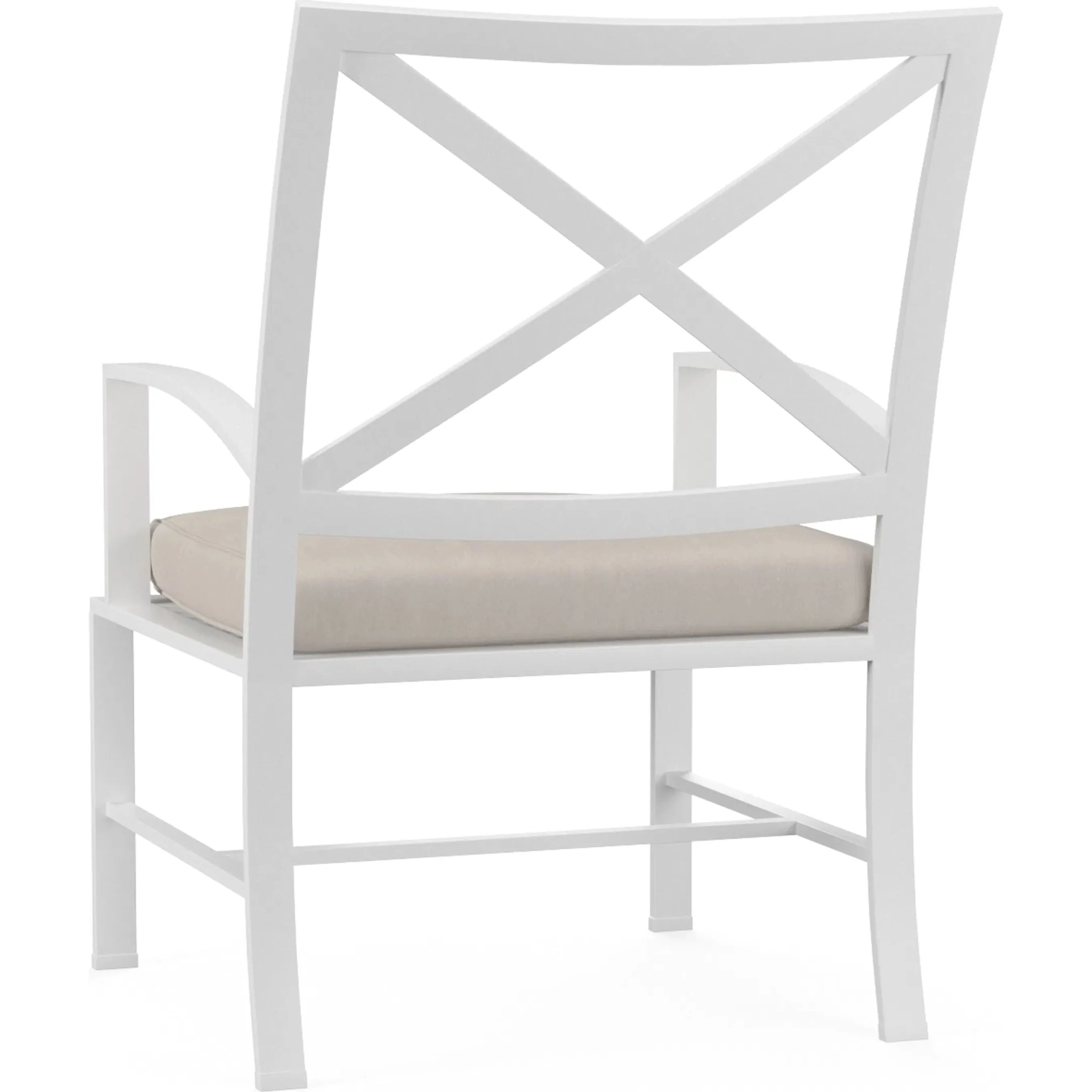 Bristol Outdoor Dining Chair in Canvas Flax w/ Self Welt - Image 7