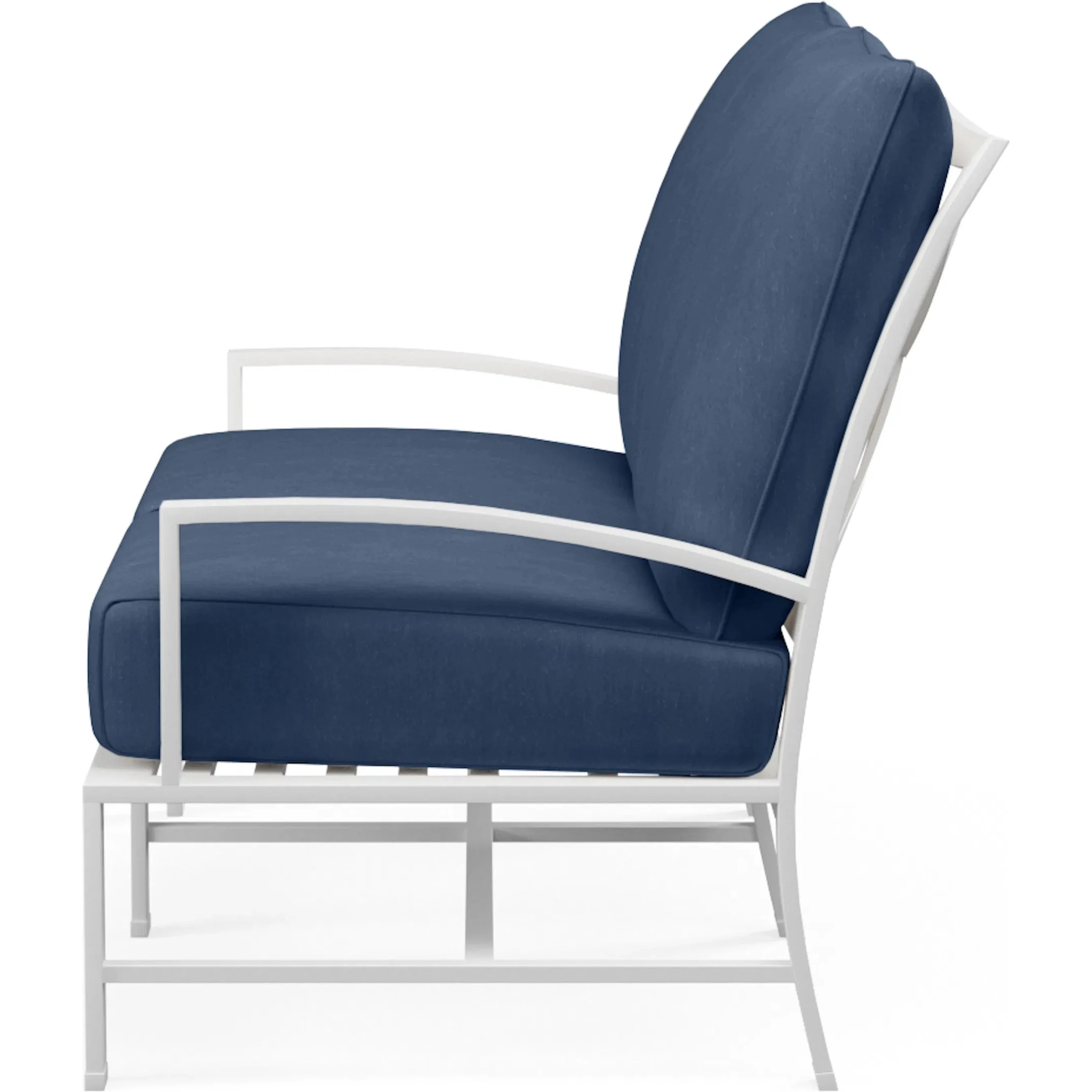 Bristol Outdoor Loveseat in Canvas Flax w/ Self Welt - Image 8