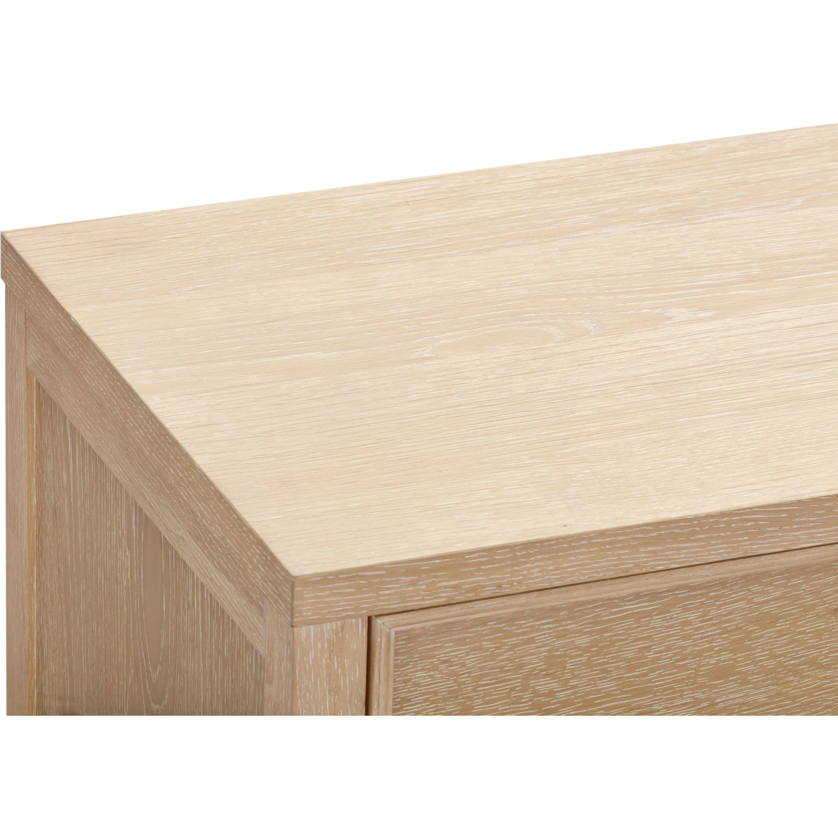 Bristol Park Whitewashed Oak Wood 6-Drawer Dresser - Image 6