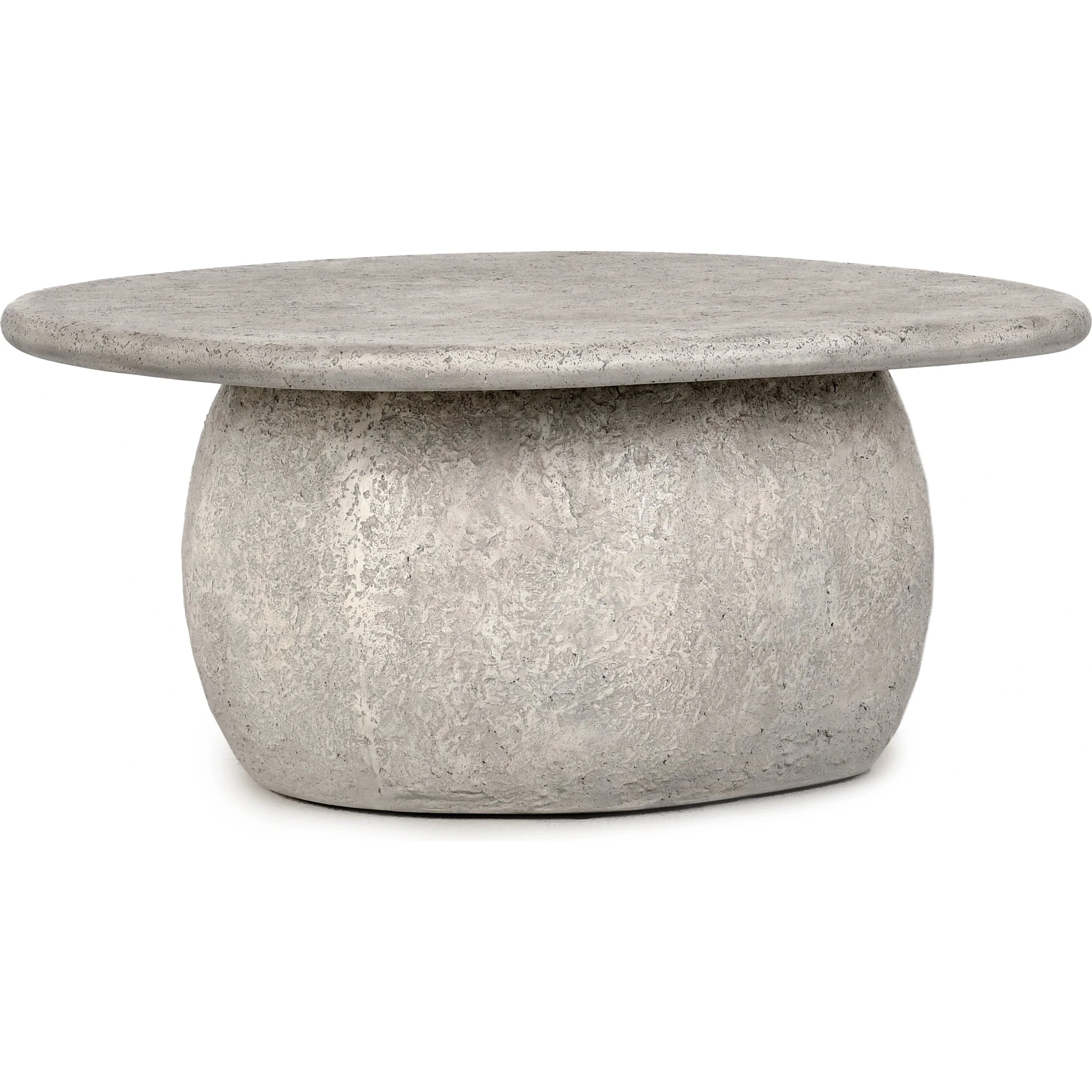 Britney Concrete Outdoor Round Coffee Table