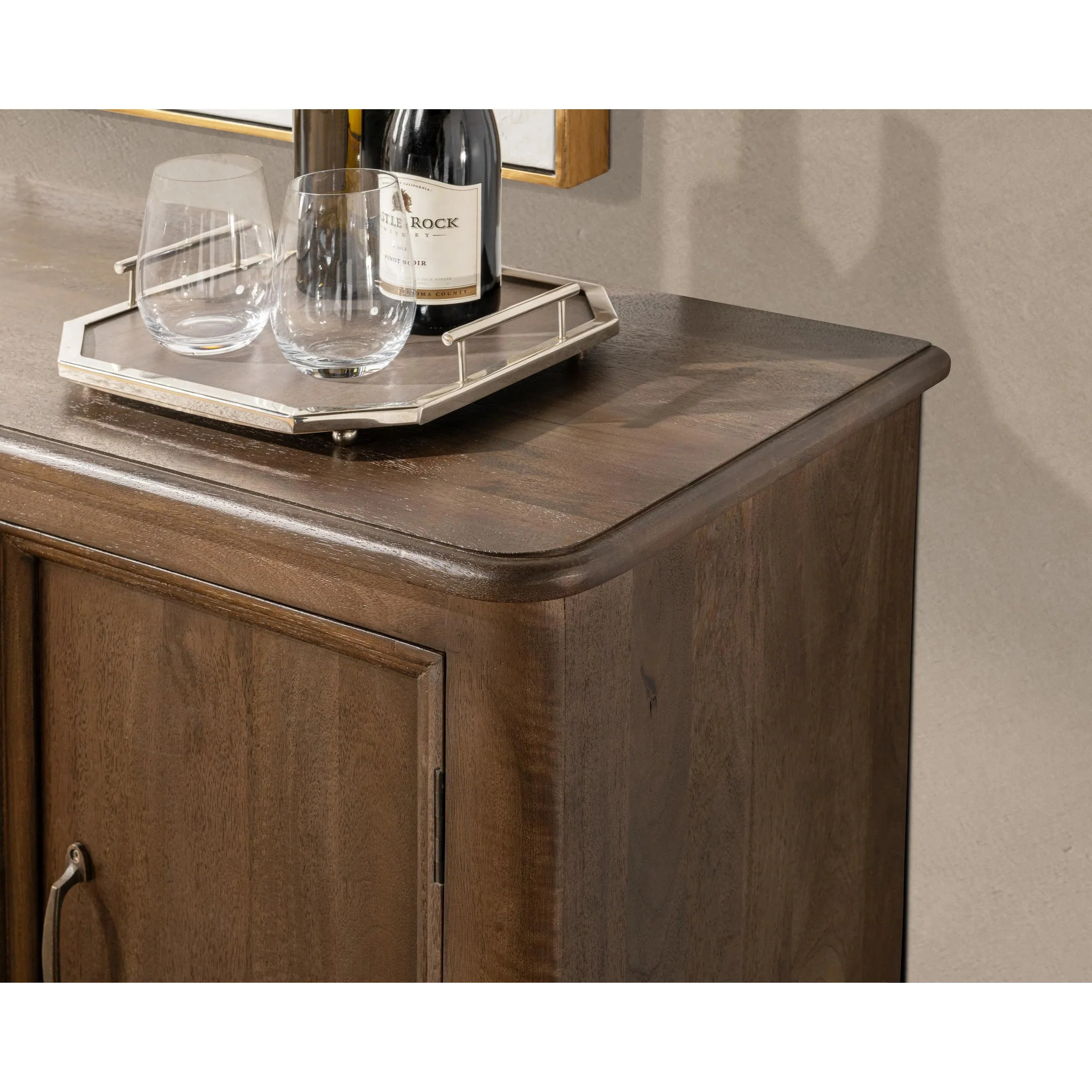 Brookside 4-Door Mango Wood Sideboard Buffet - Image 6
