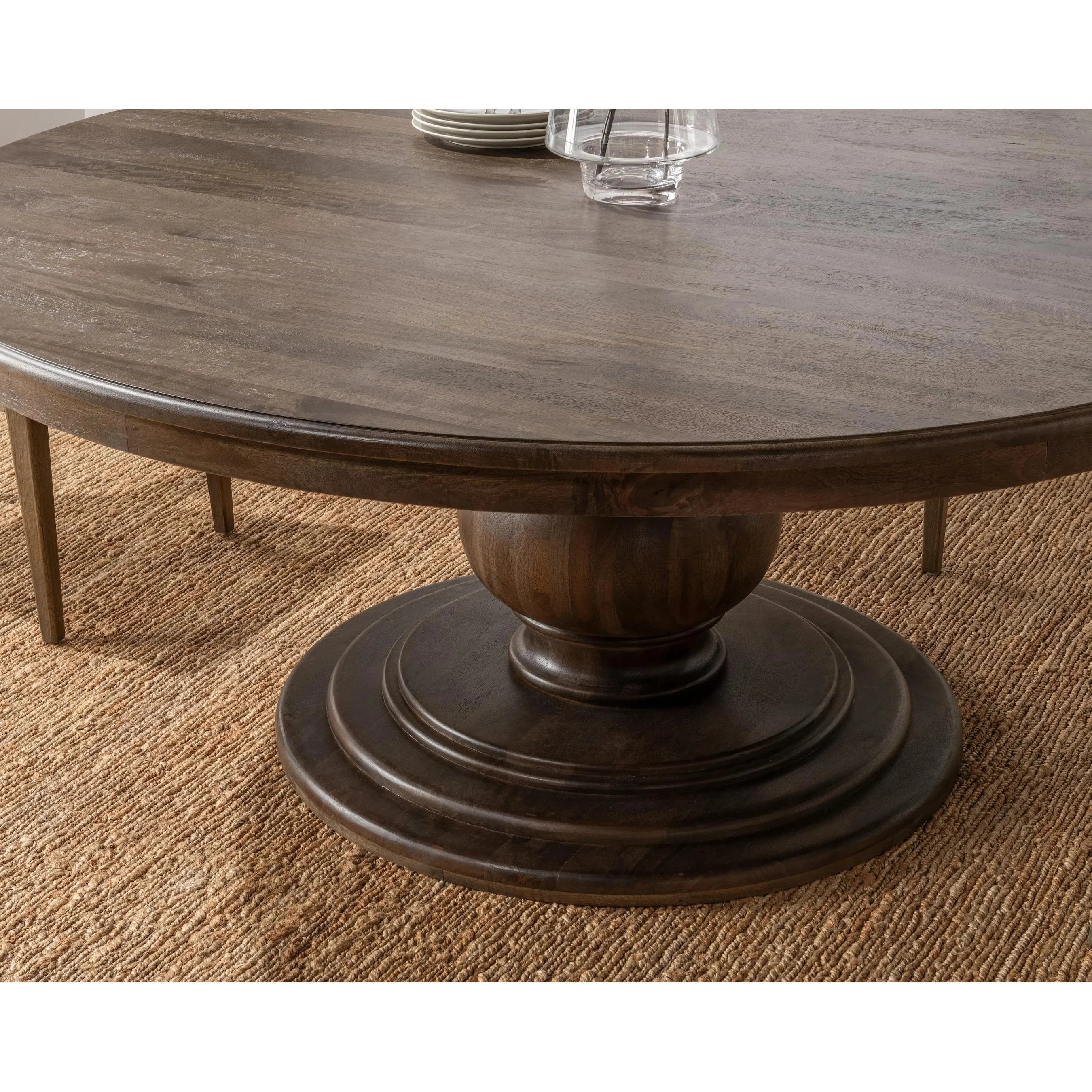 Brookside Round Mango Wood Dinning Table - Image 17