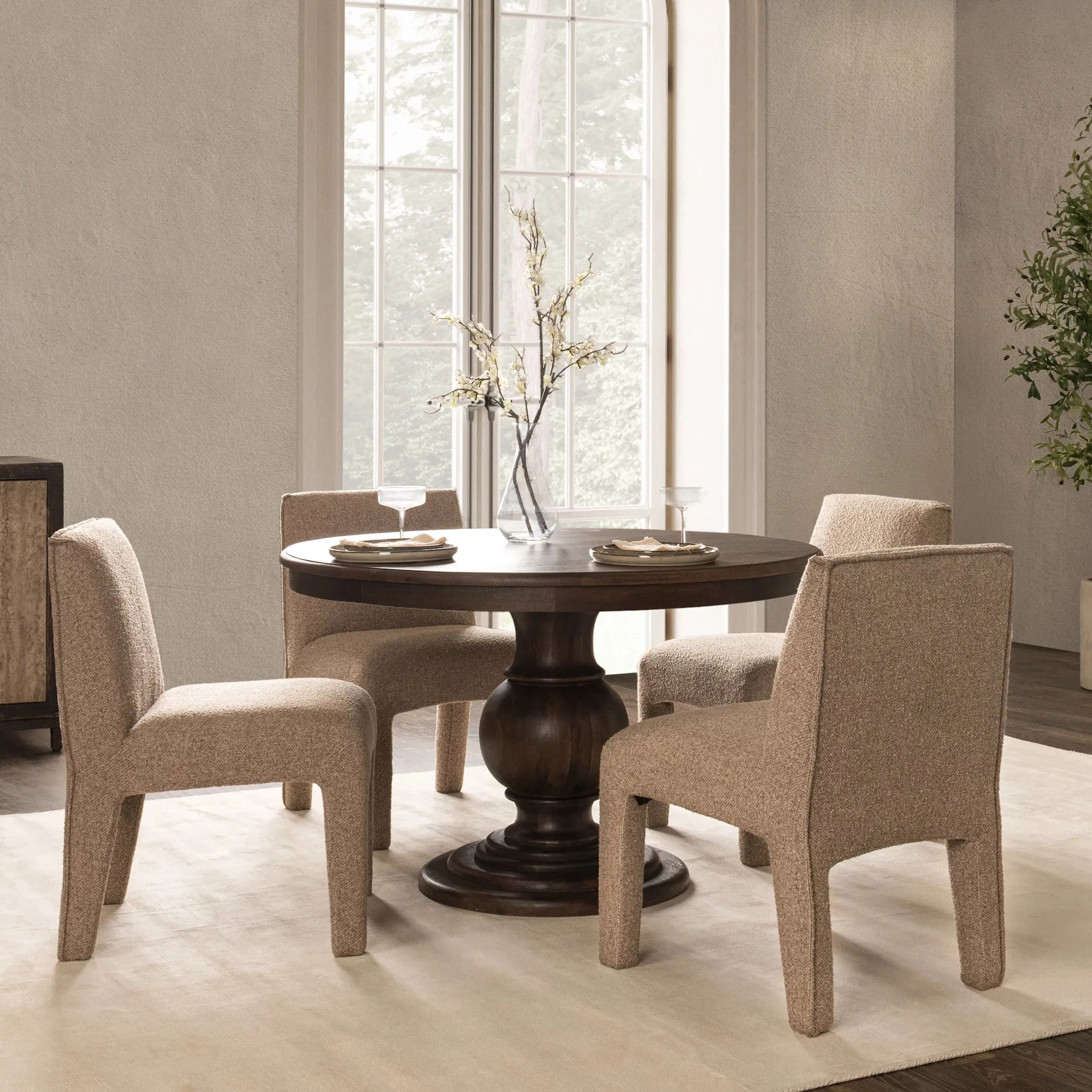 Brookside Round Mango Wood Dinning Table - Image 22