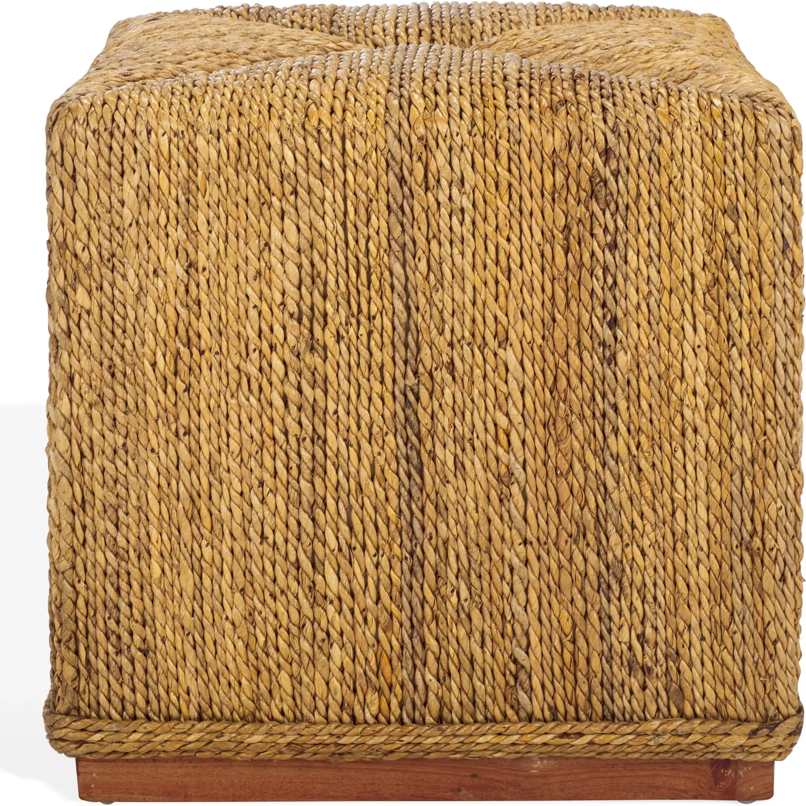 Broome Woven Abaca Ottoman - Image 2