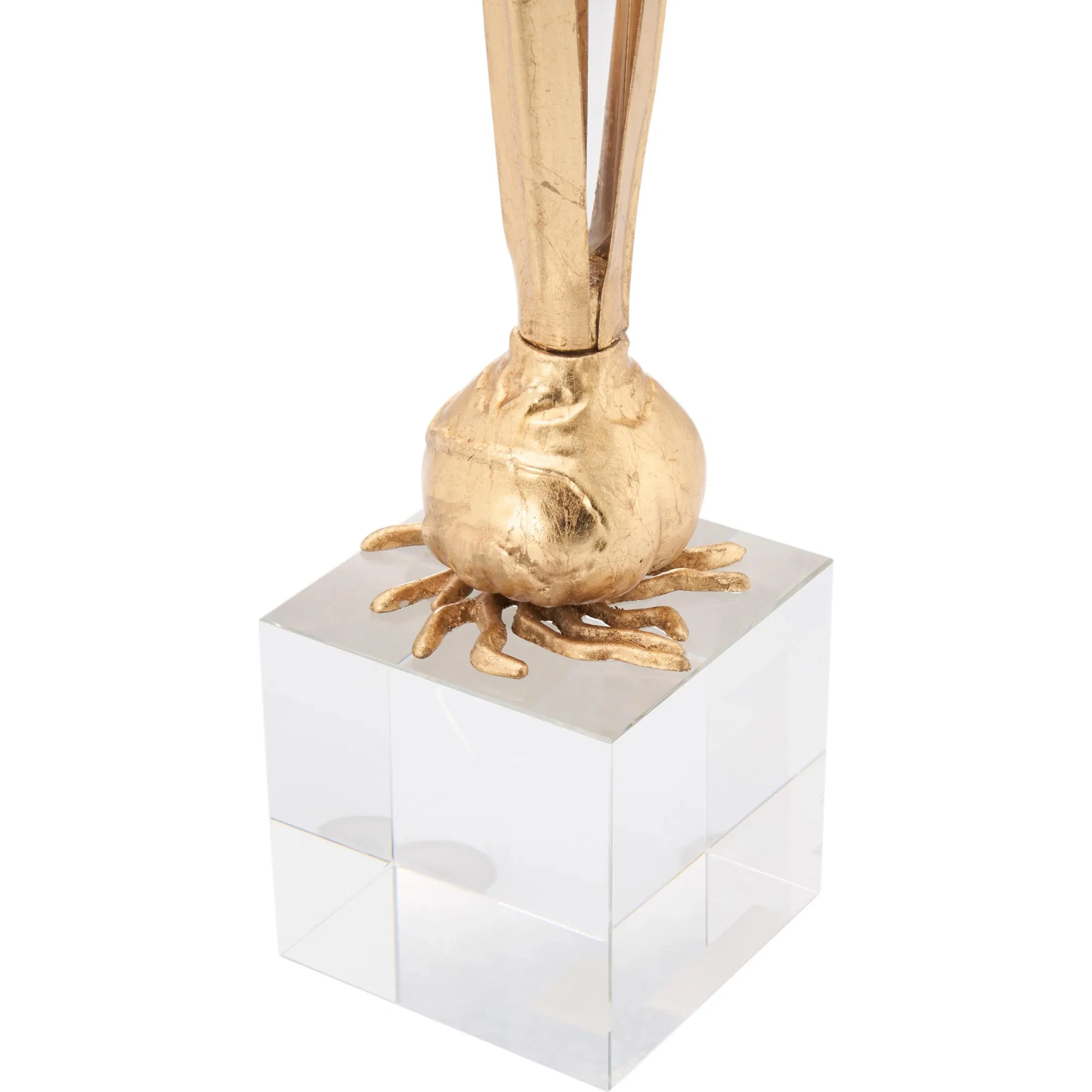 Bulb Gold Leaf Vase - Image 5