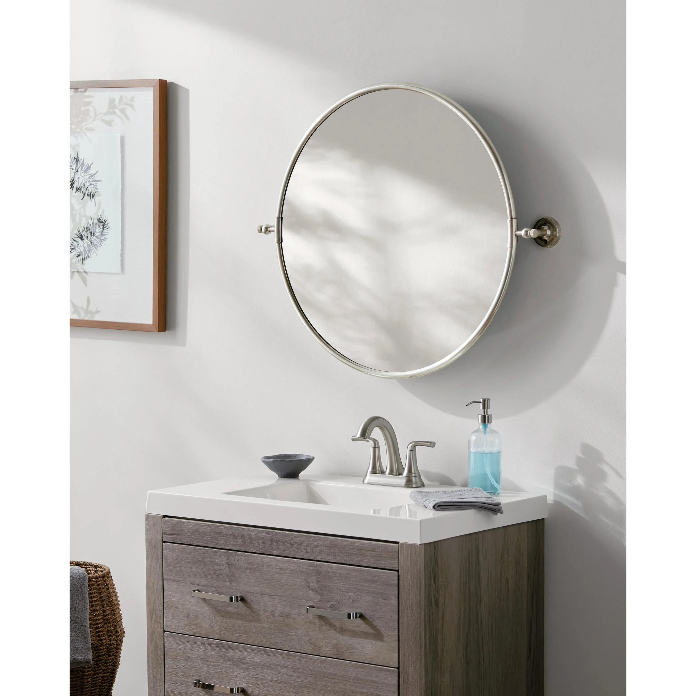 Burnish Round Mirror - 32896 - Image 4
