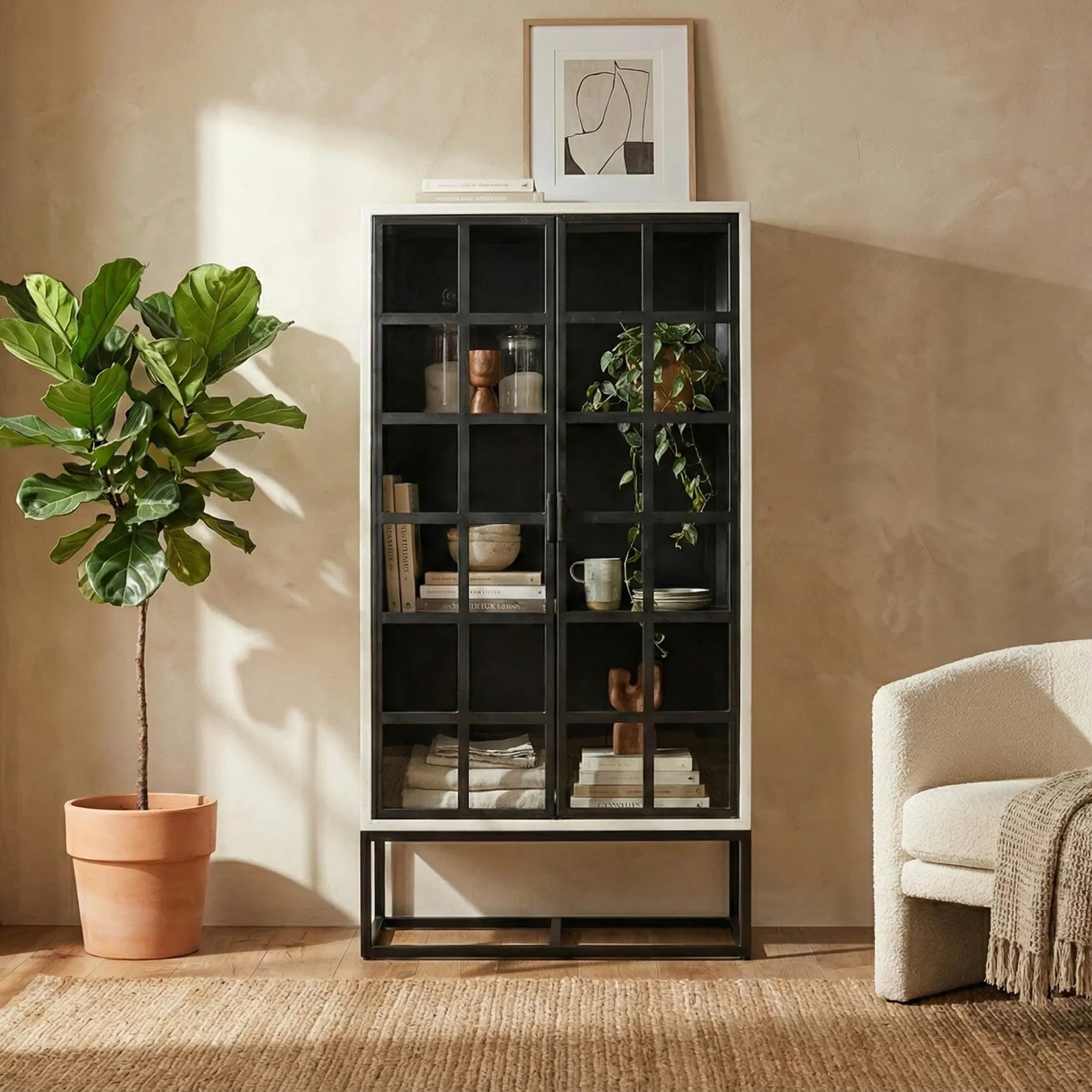 Caged Tall Cabinet - Image 6