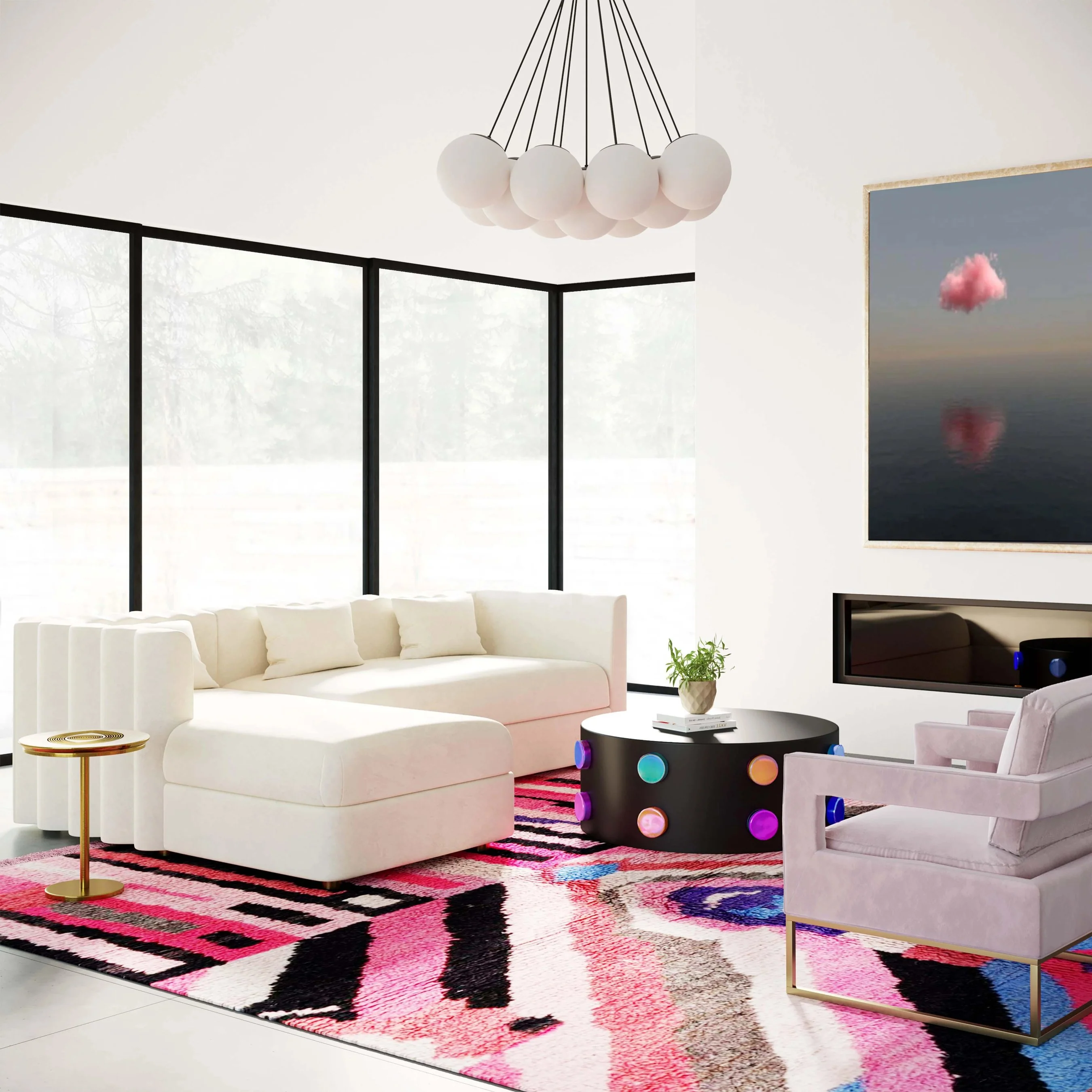 Callie Velvet Sectional - Image 32