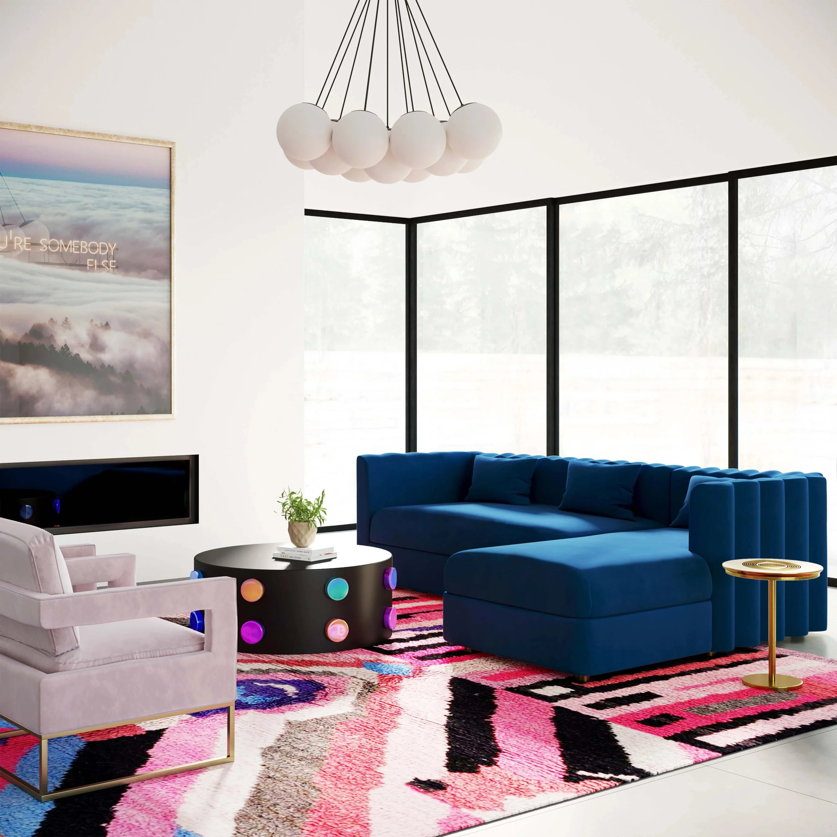 Callie Velvet Sectional - Image 33