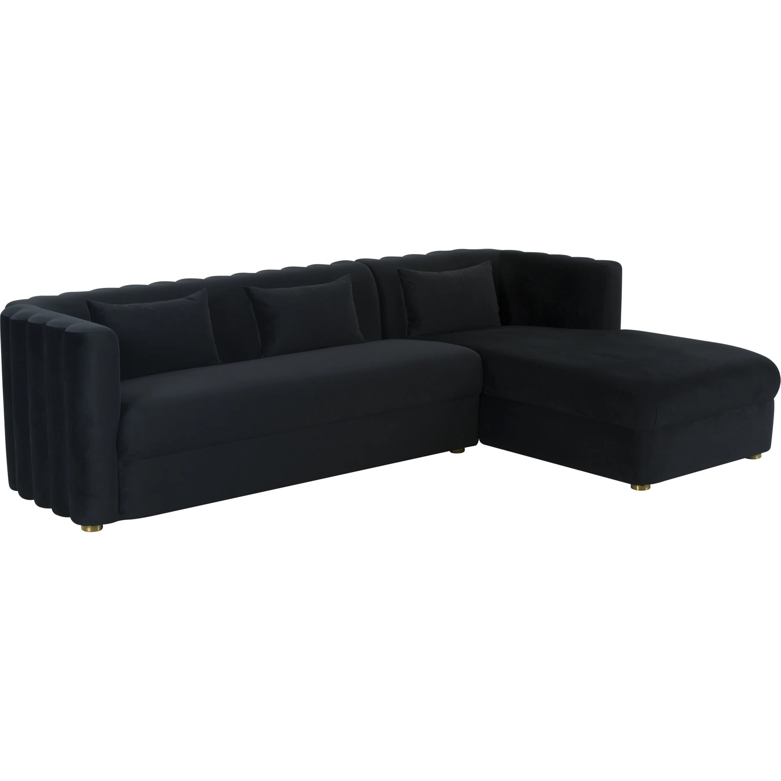 Callie Velvet Sectional - Image 5