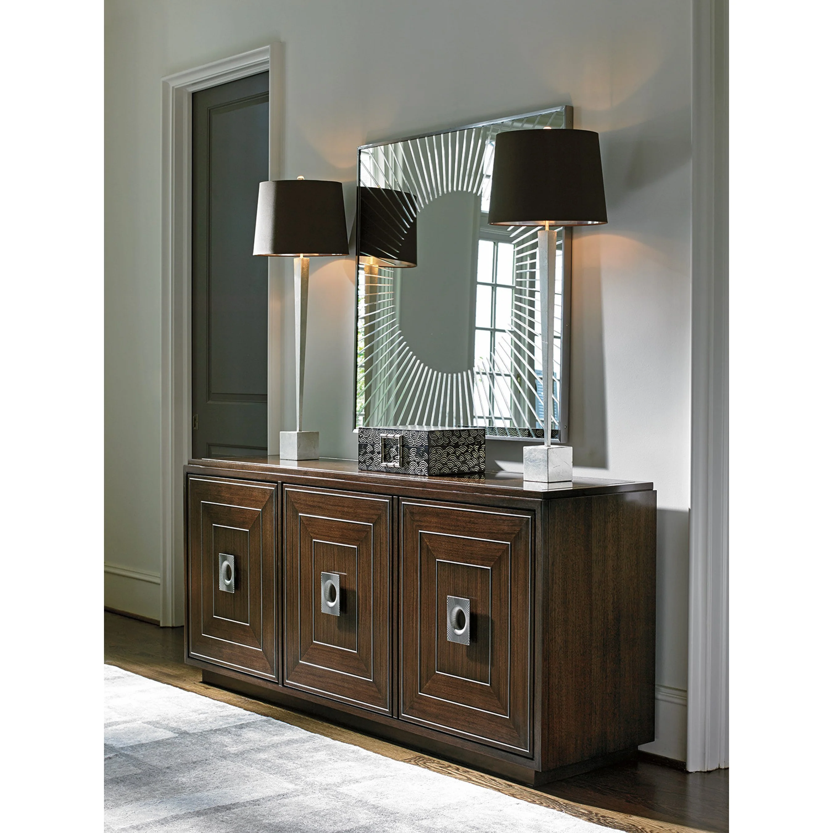 Calliope Square Sunburst Mirror - Image 4