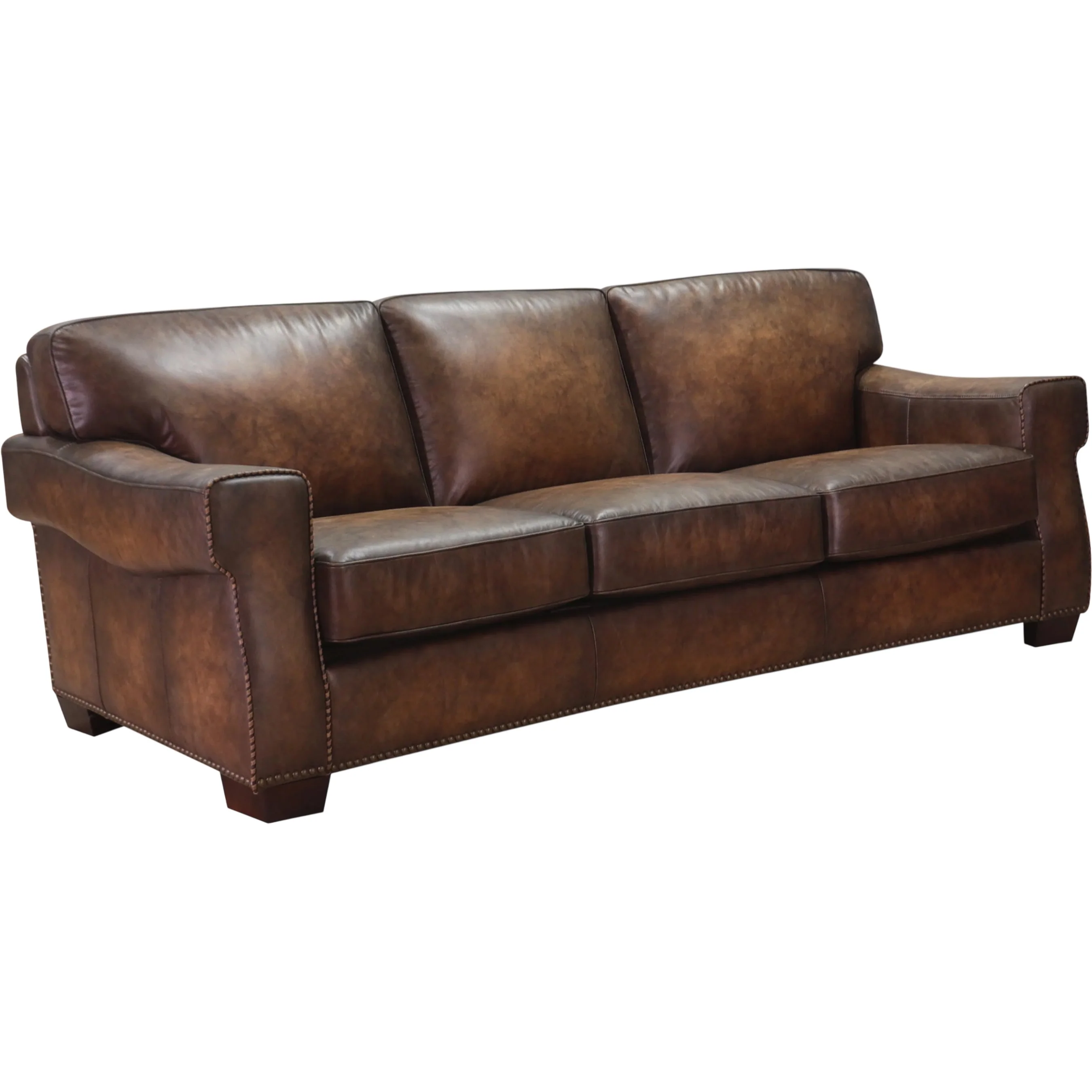 Capri 3-Seat Leather Sofa