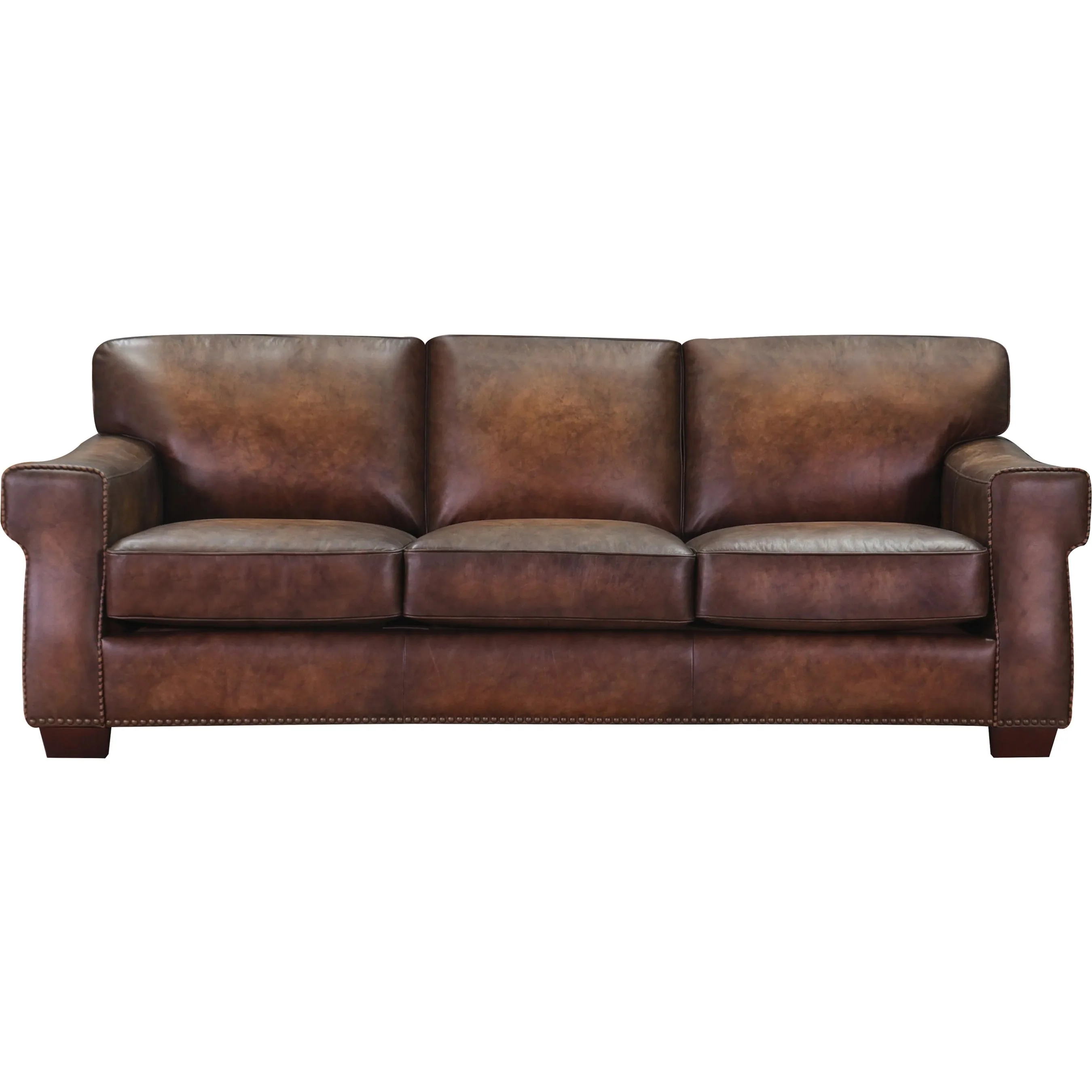 Capri 3-Seat Leather Sofa - Image 2