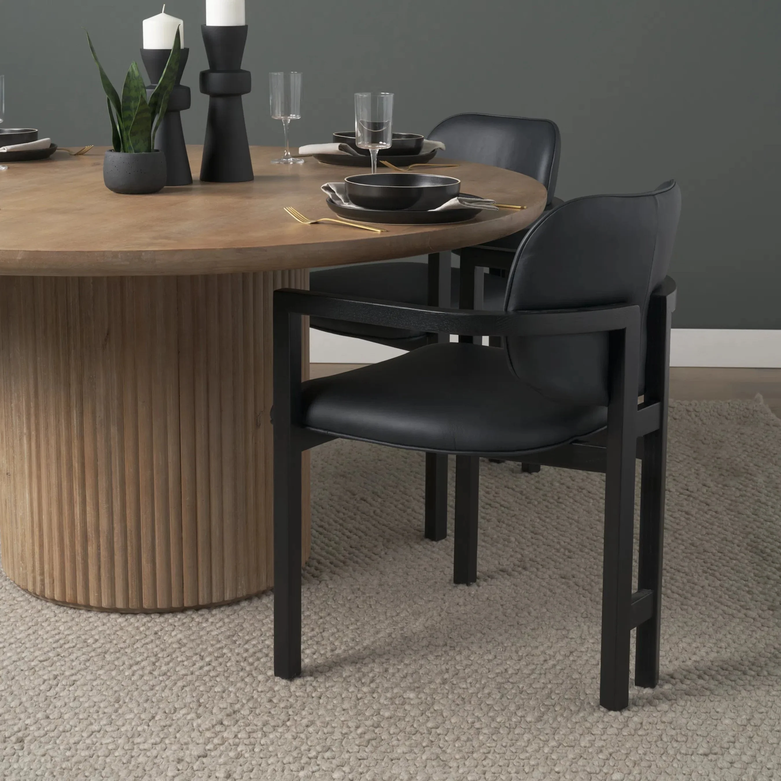 Carlisle Leather Dining Armchair - Image 8