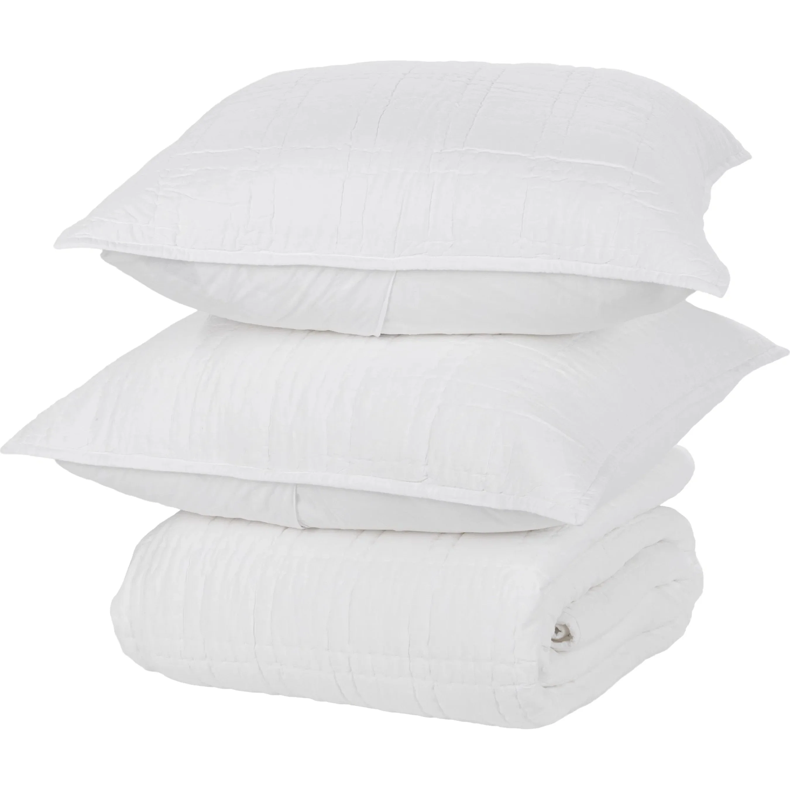 Carly 3-Piece Cotton Fabric Quilt Bedding Set (Set of 3)