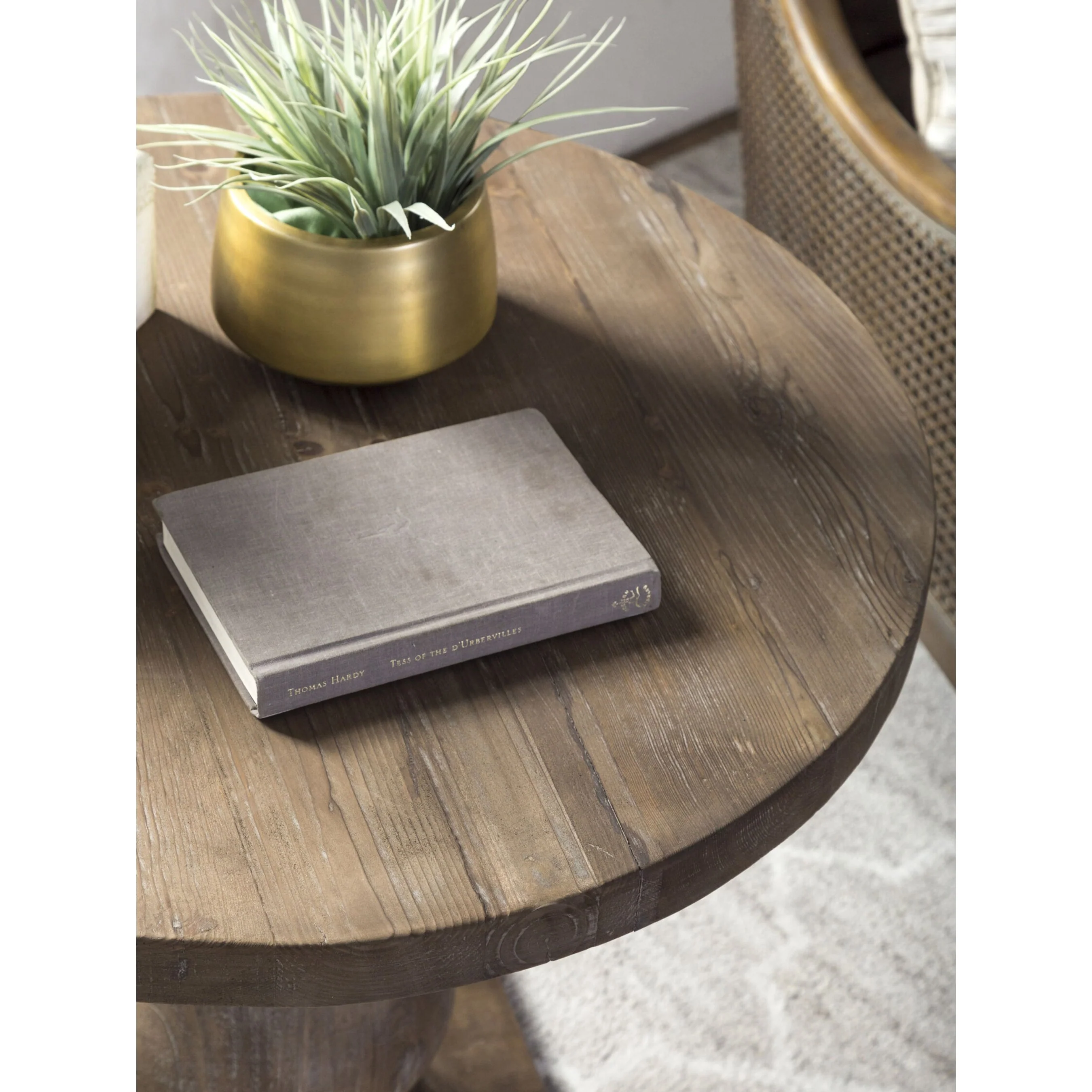 Carolina Reclaimed Pine Round End Table - Image 10