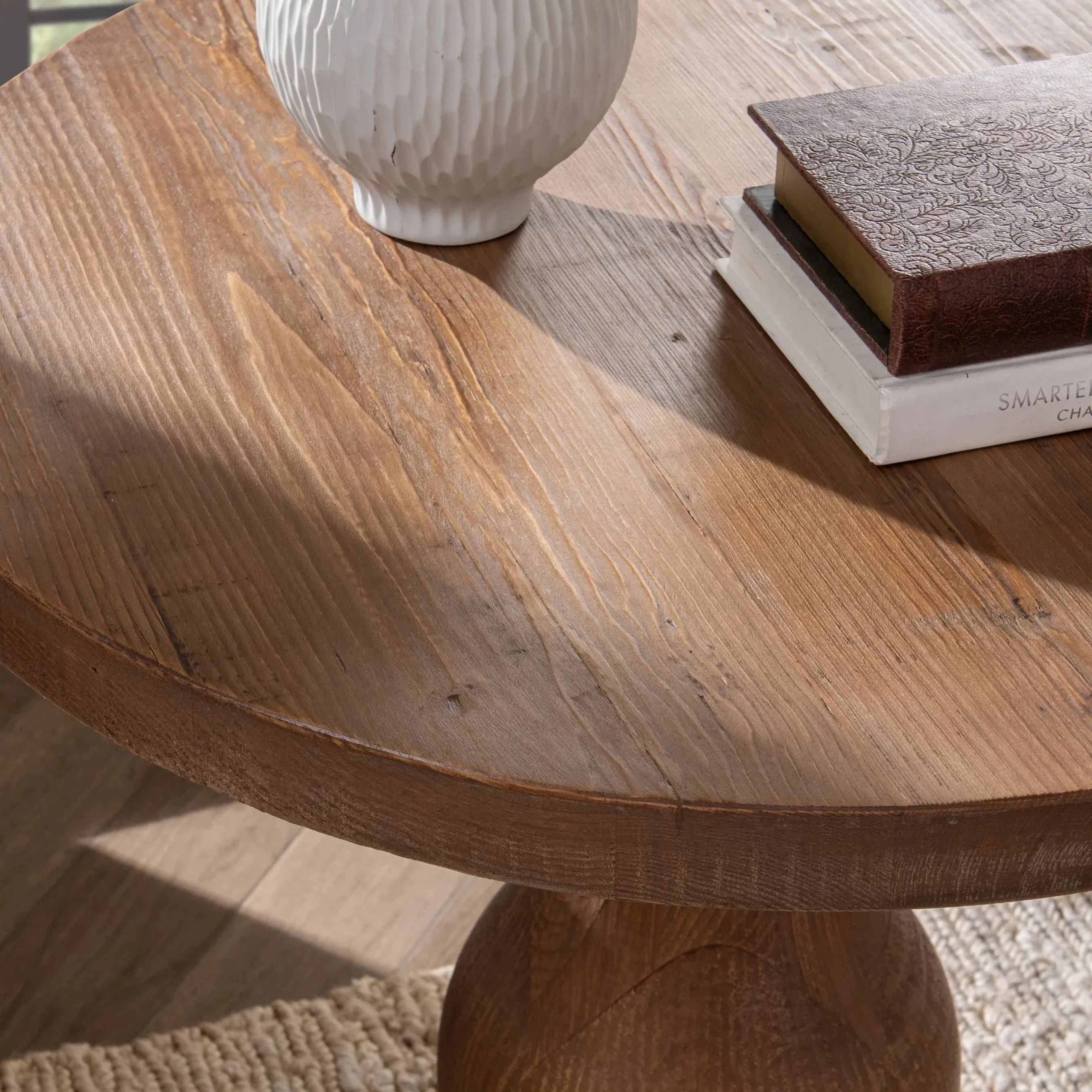 Carolina Reclaimed Pine Round End Table - Image 9