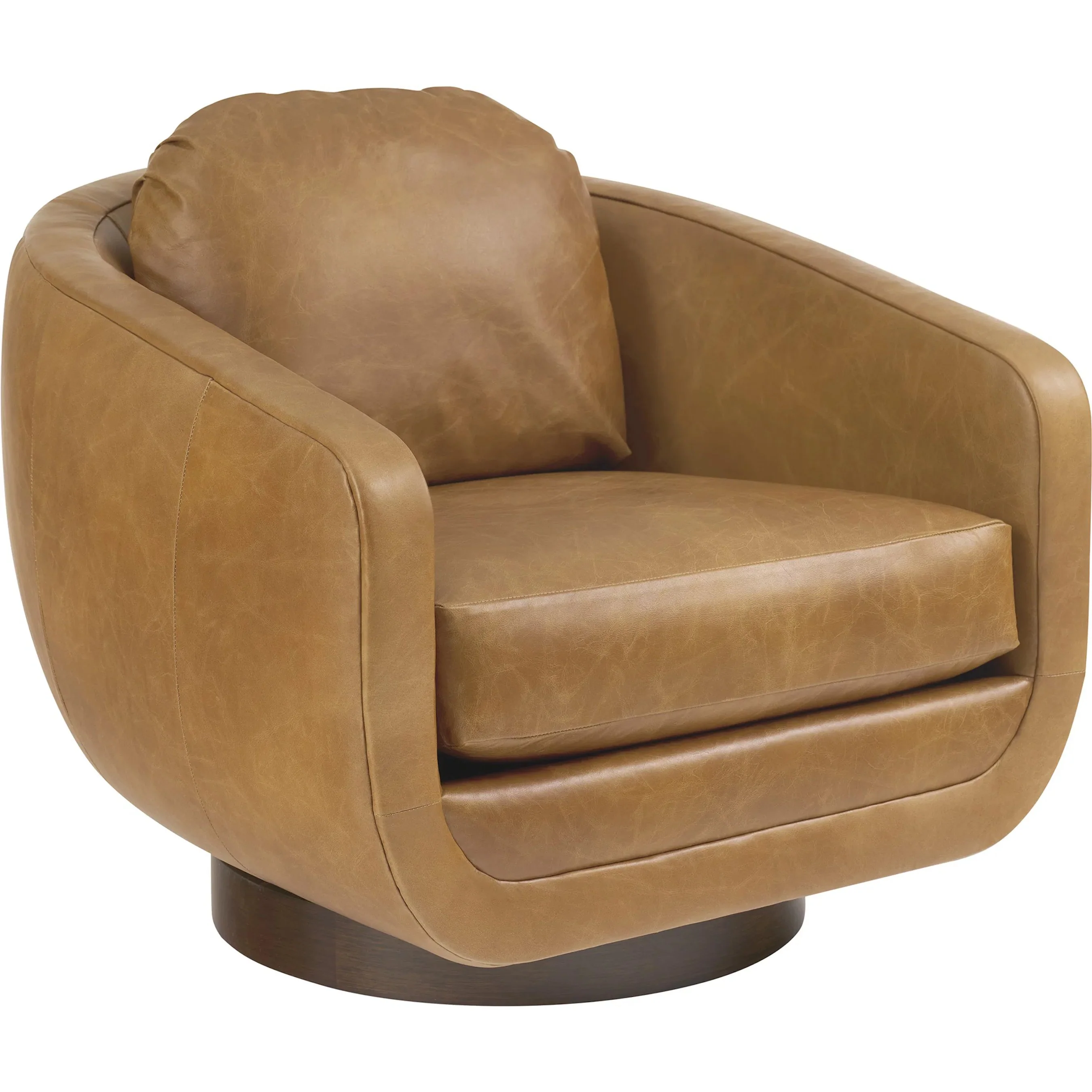 Carreta Leather Swivel Chair