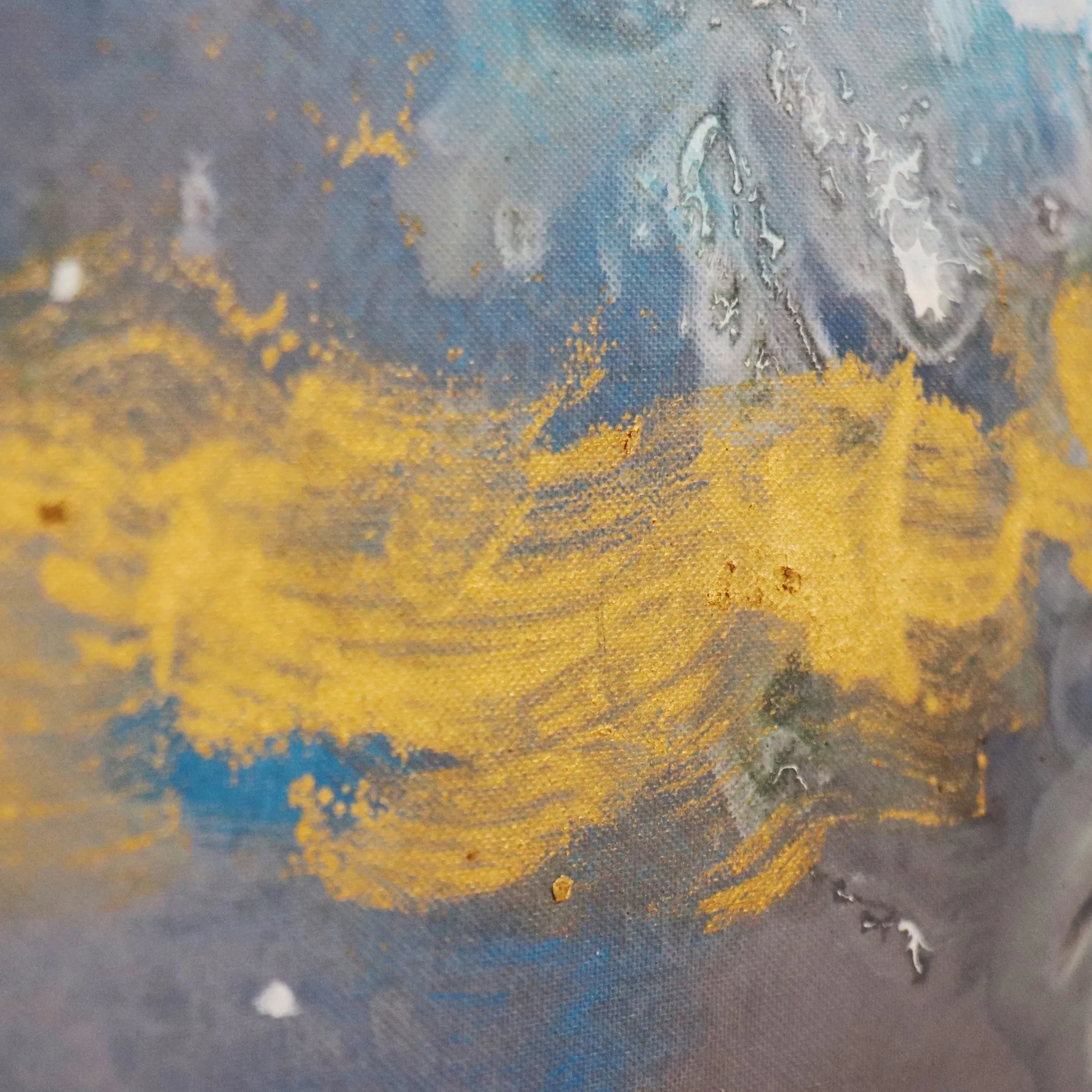 Cerulean — Handpainted Abstract Oil Painting on Canvas - PG-2281 - Image 4