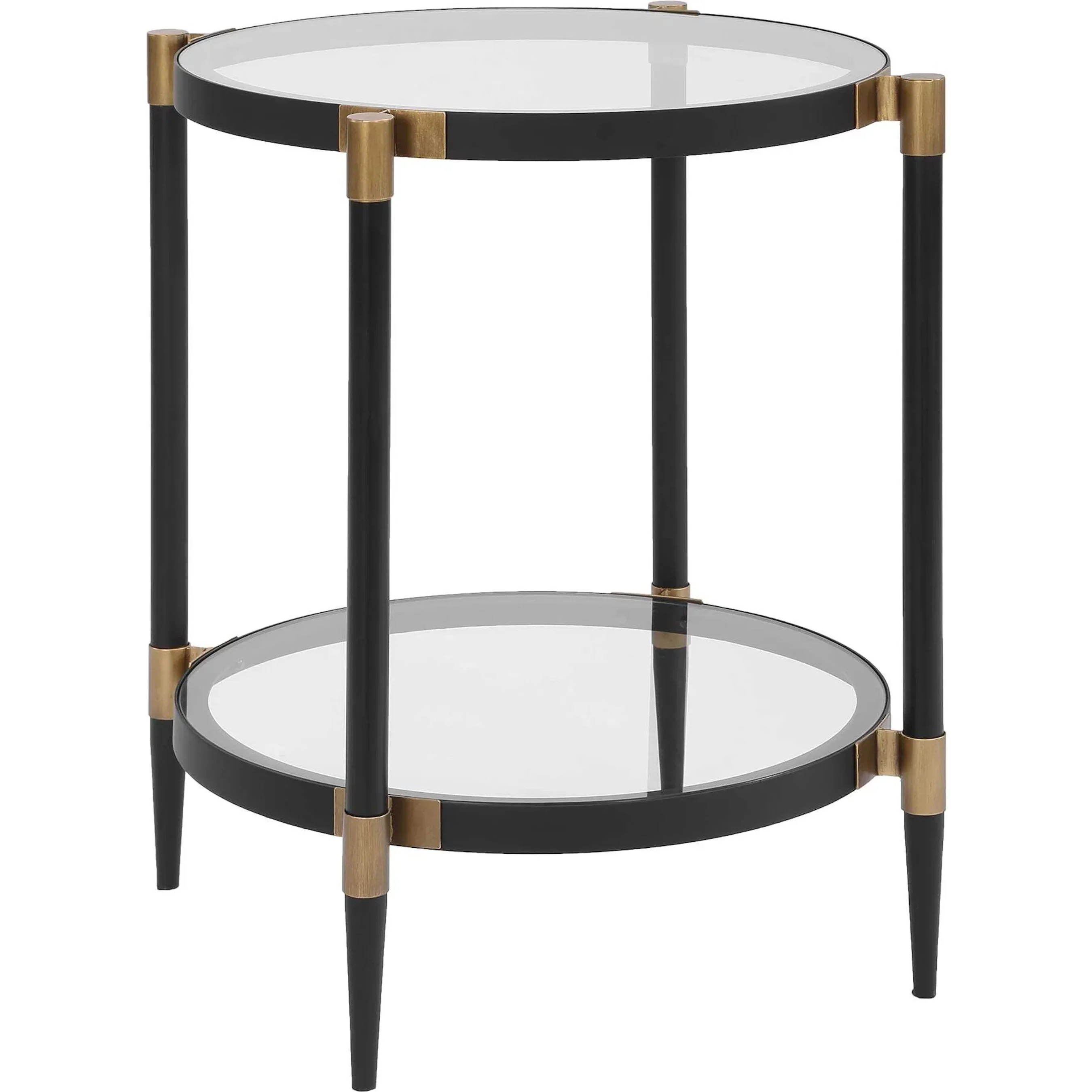 Chadid Round Glass Side Table