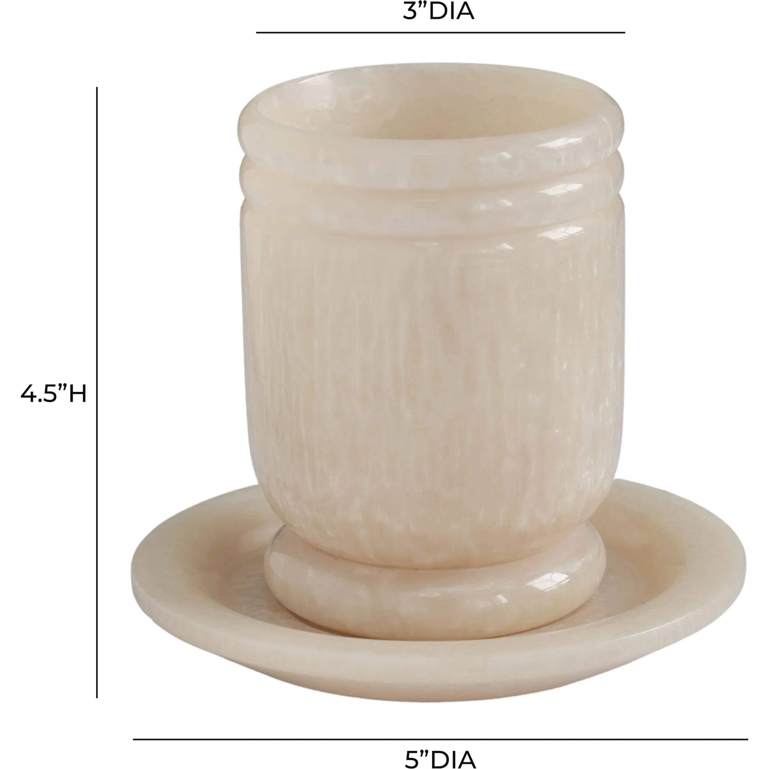 Channeled Swirl Kiddush Cup - Image 6