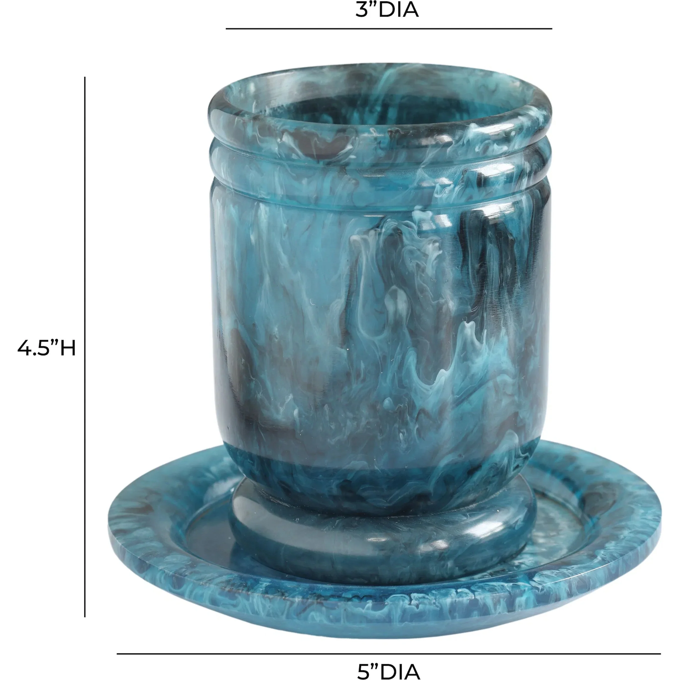 Channeled Swirl Kiddush Cup - Image 8