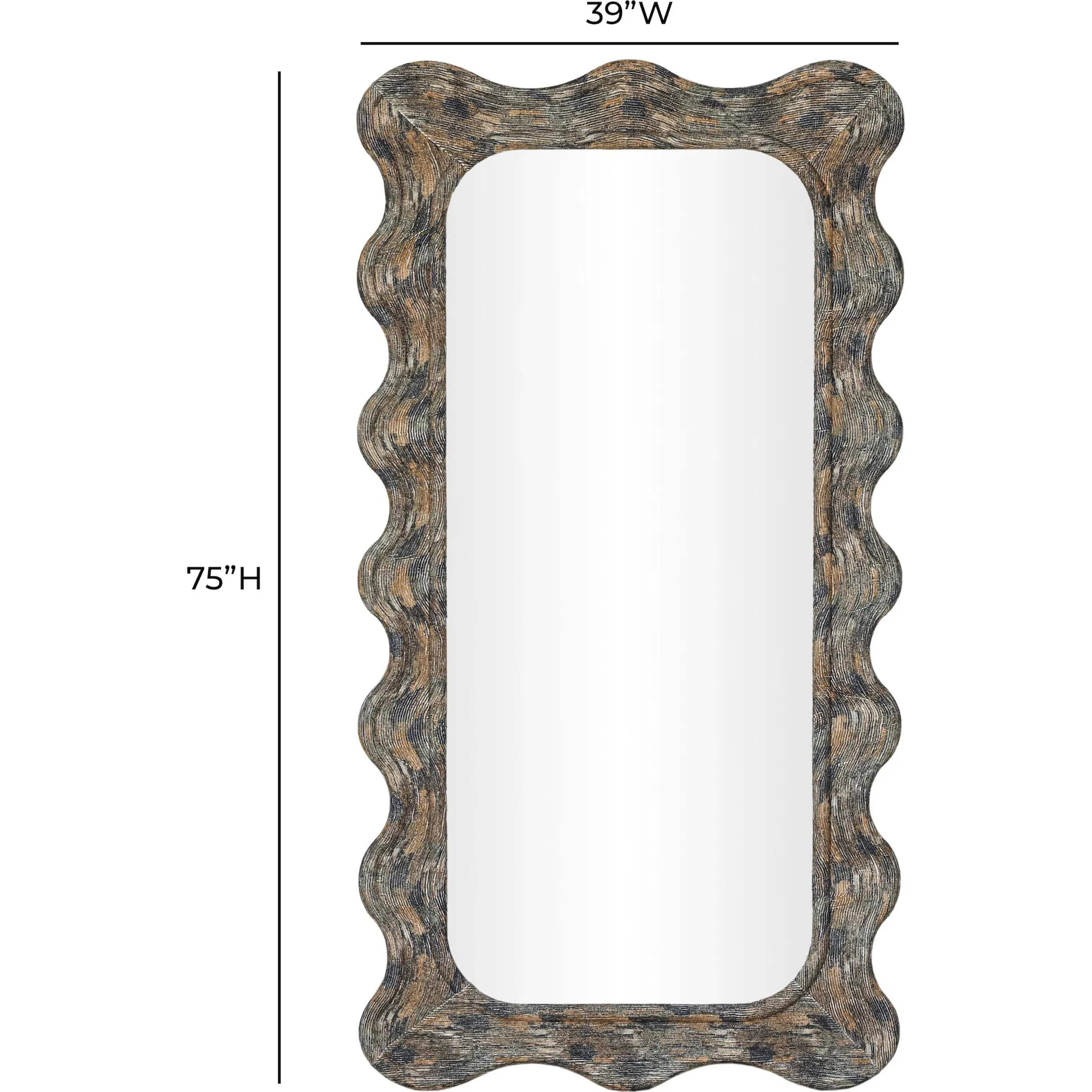 Charlene X Squiggle Wall Mirror - Image 8