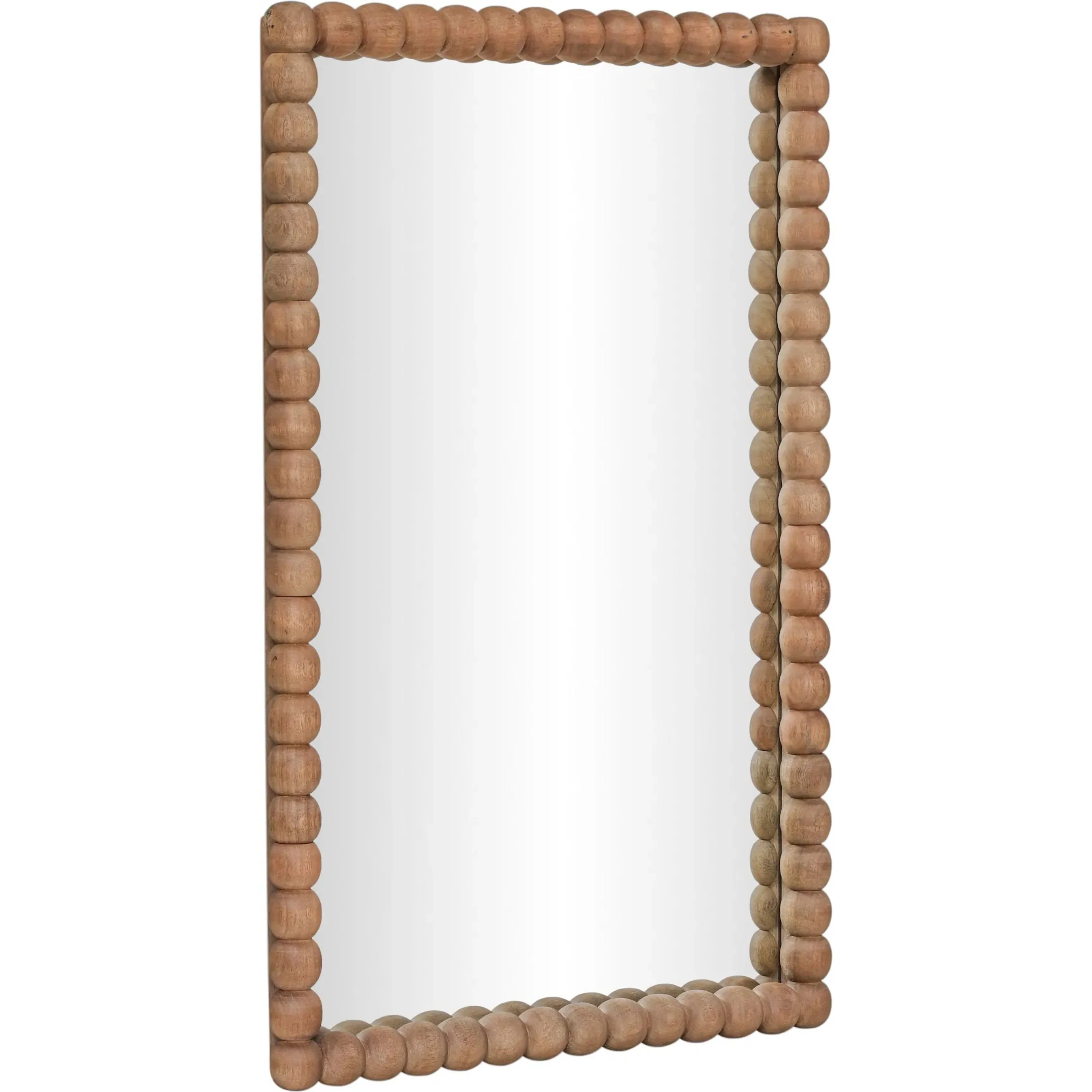 Cheyanne X Carved Solid Wood Rectangular Wall Mirror - Image 2
