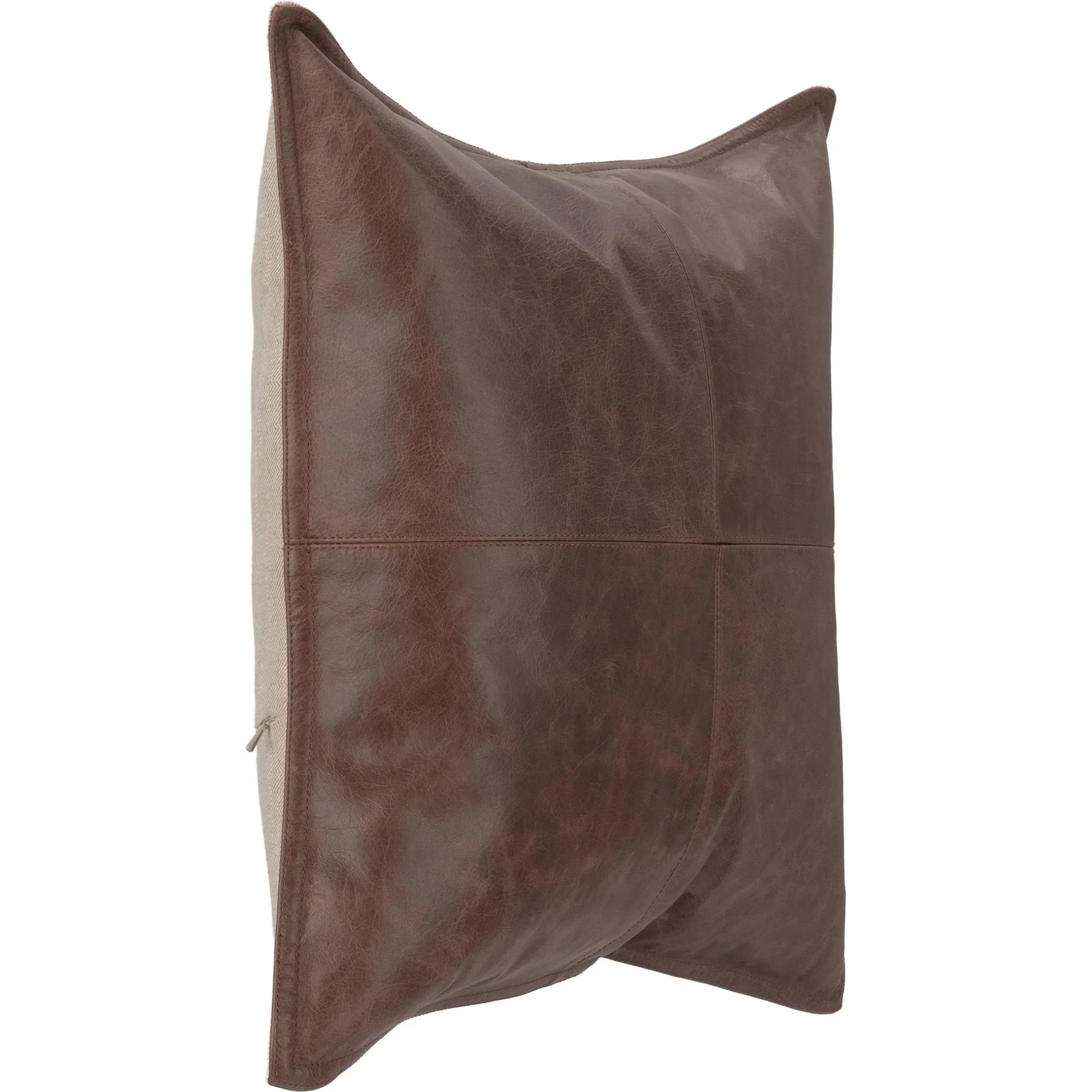 Cheyenne Genuine Leather Throw Pillow - Image 3