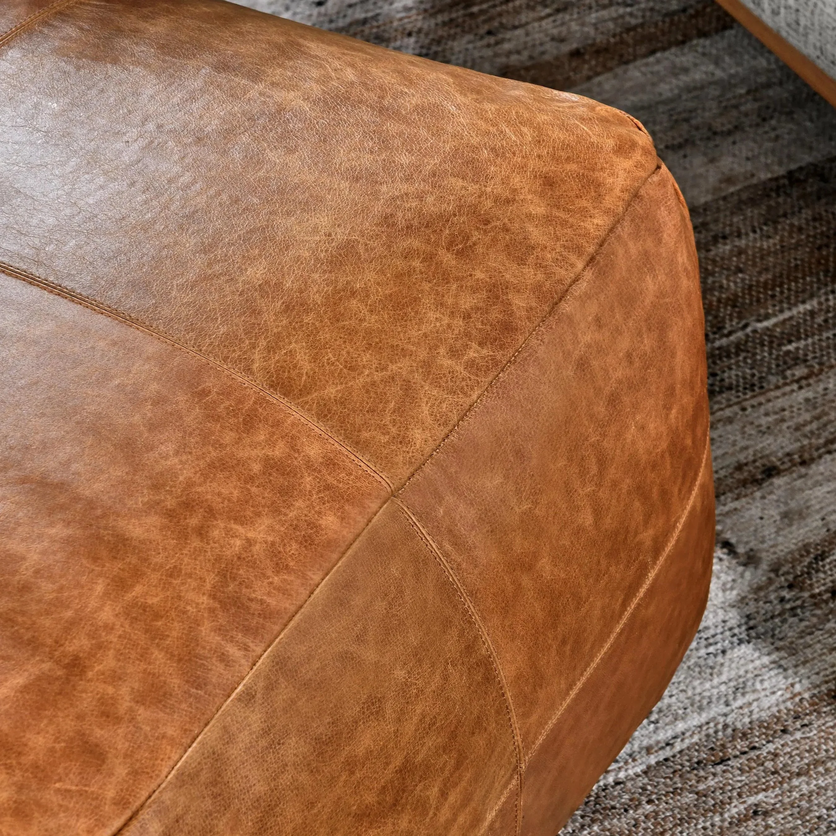Cheyenne Wide Square Pouf - Image 4