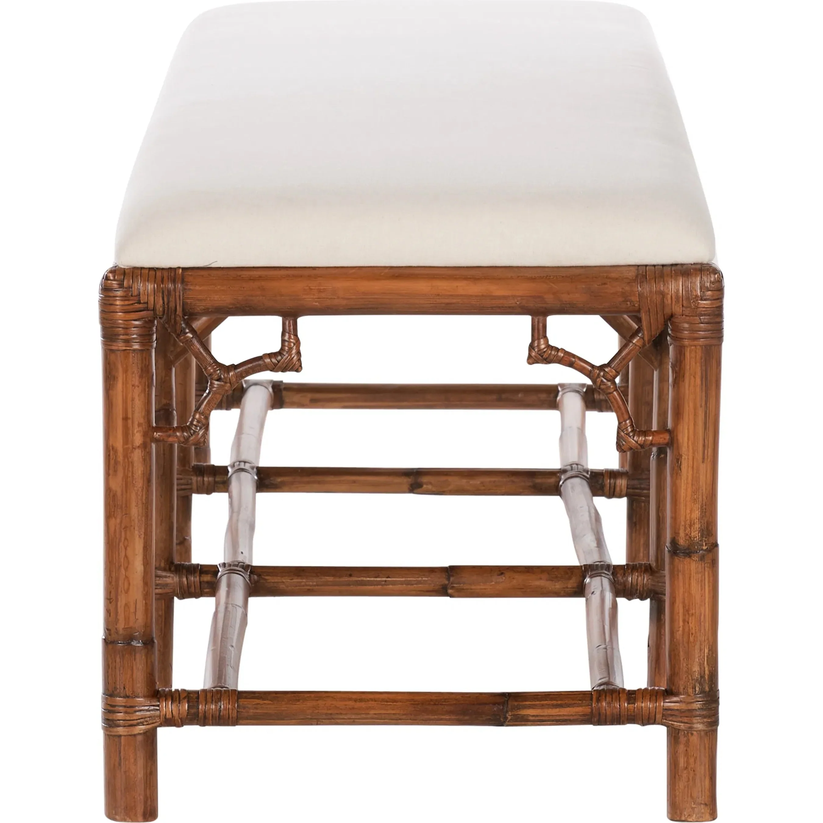 Chippendale Bamboo Bench - Image 3