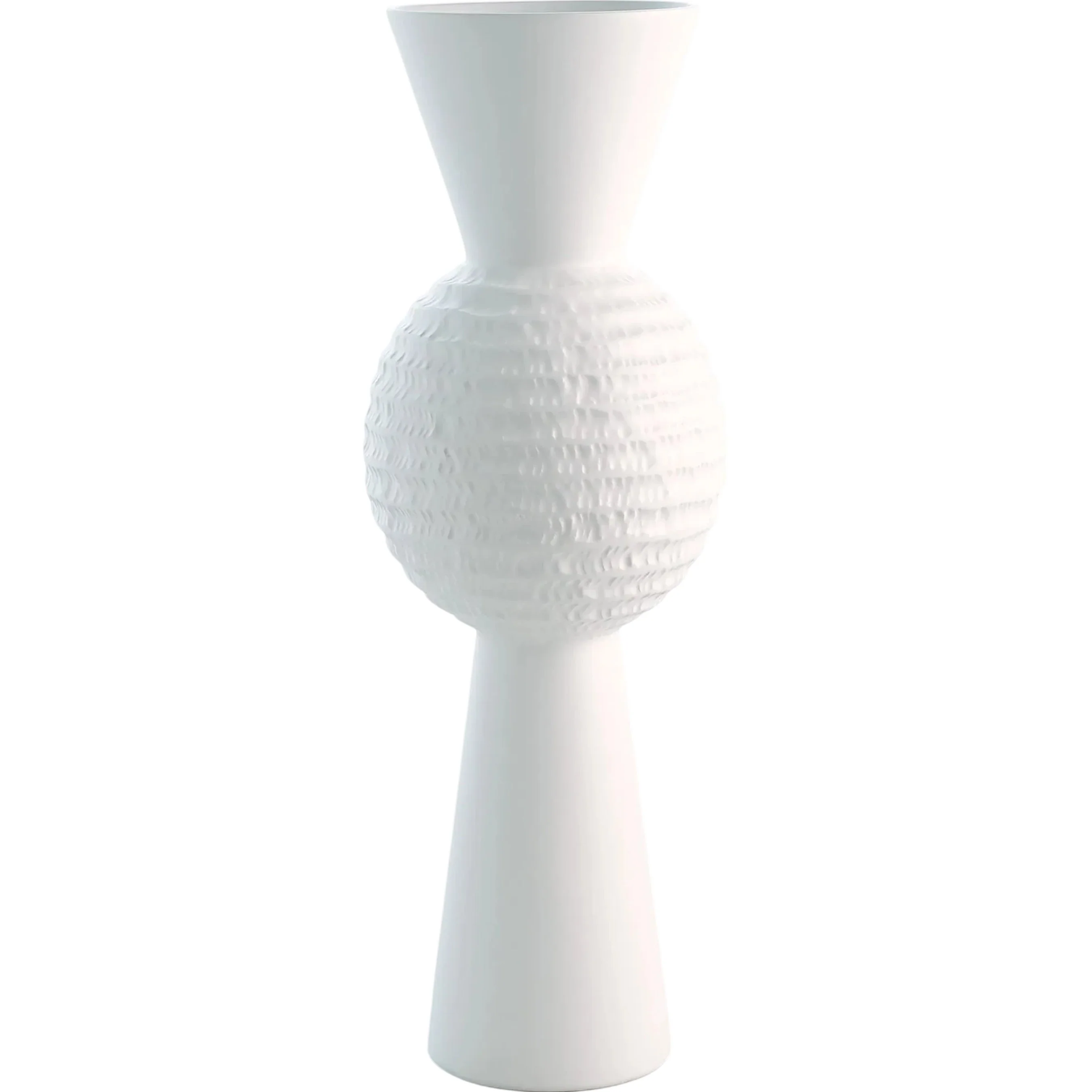 Chiseled Orb Vase