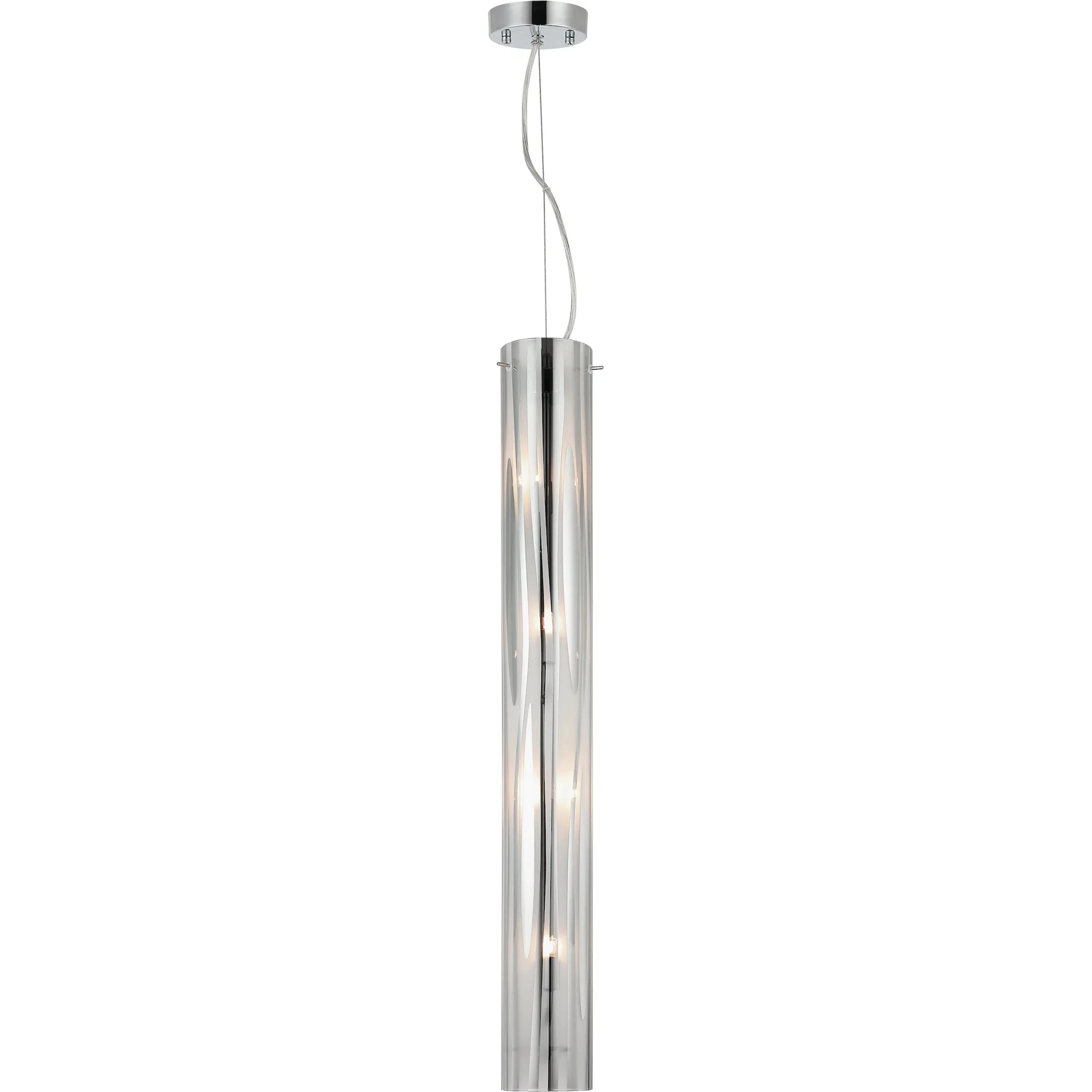 Chroman Empire 4 Light Tall Cylinder Pendant