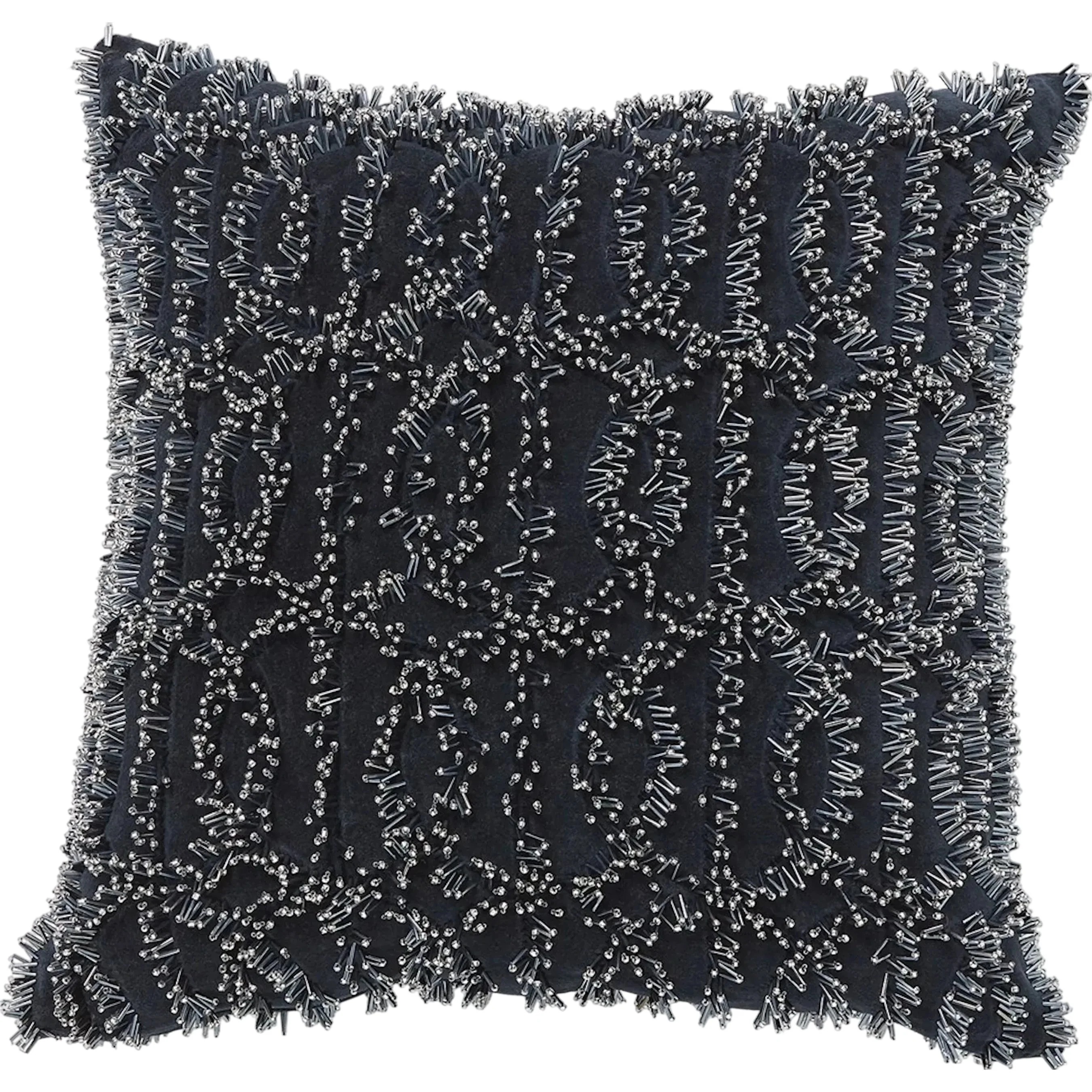 Circles Beaded Pillow