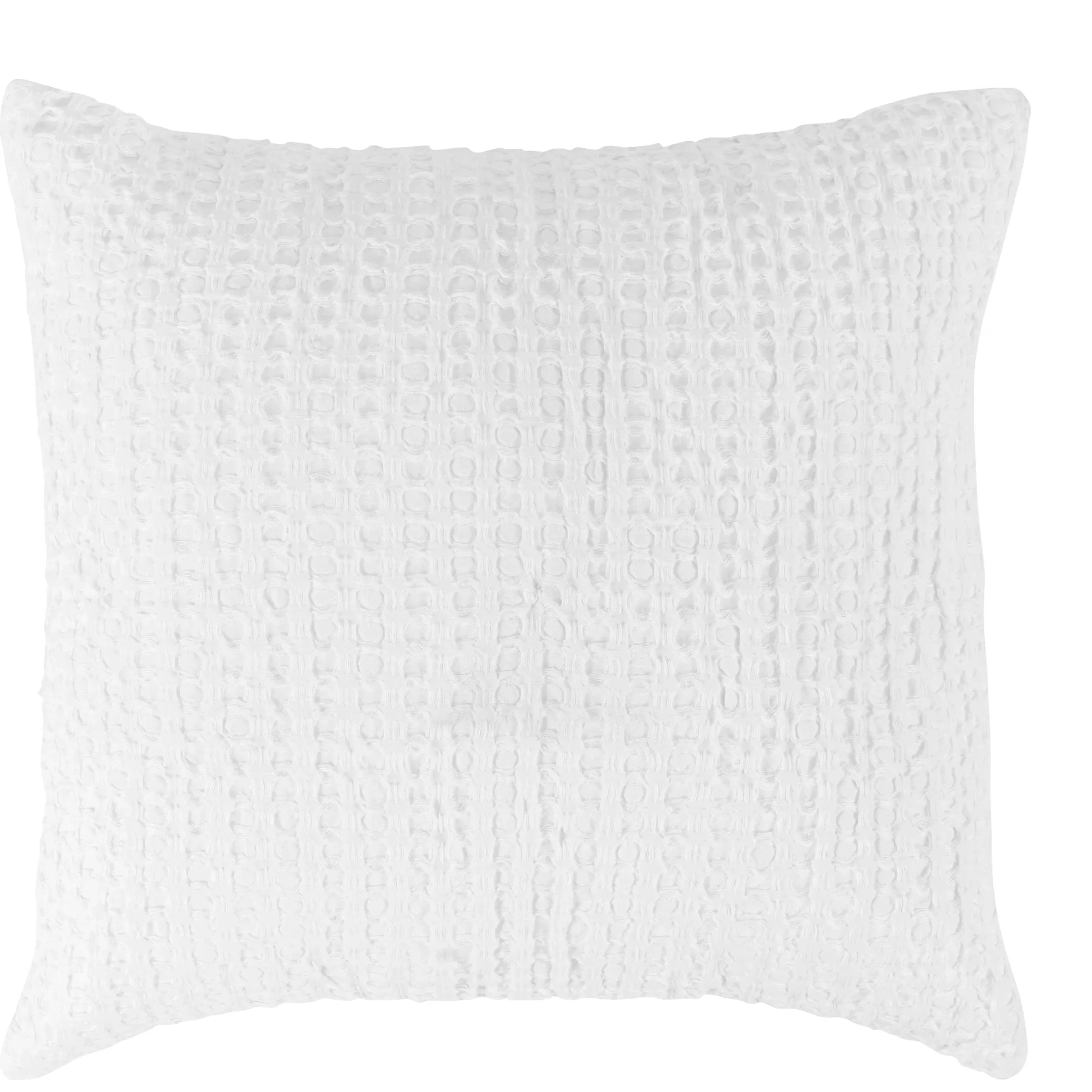 Claire Linen White Throw Pillow