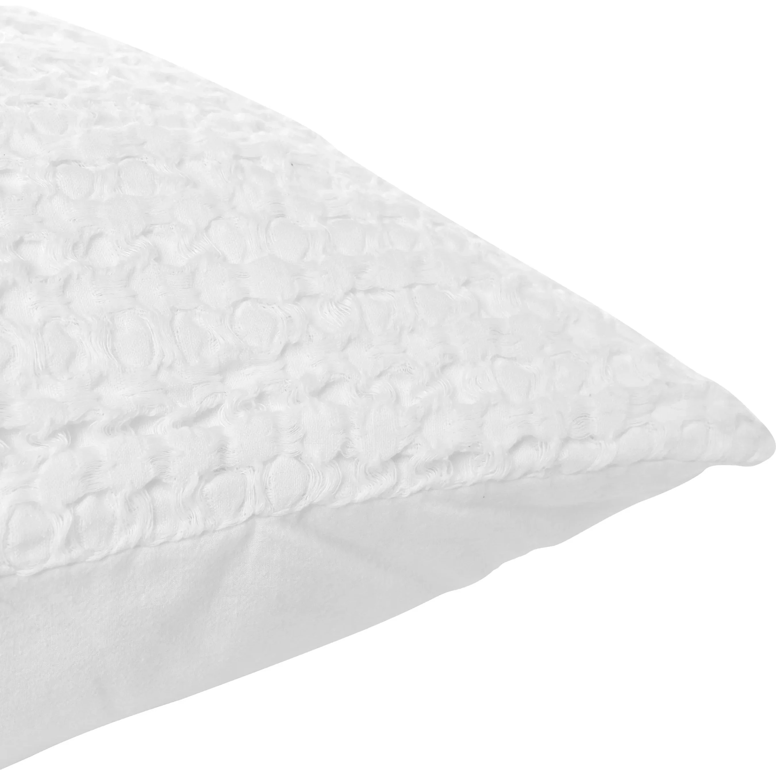 Claire Linen White Throw Pillow - Image 6