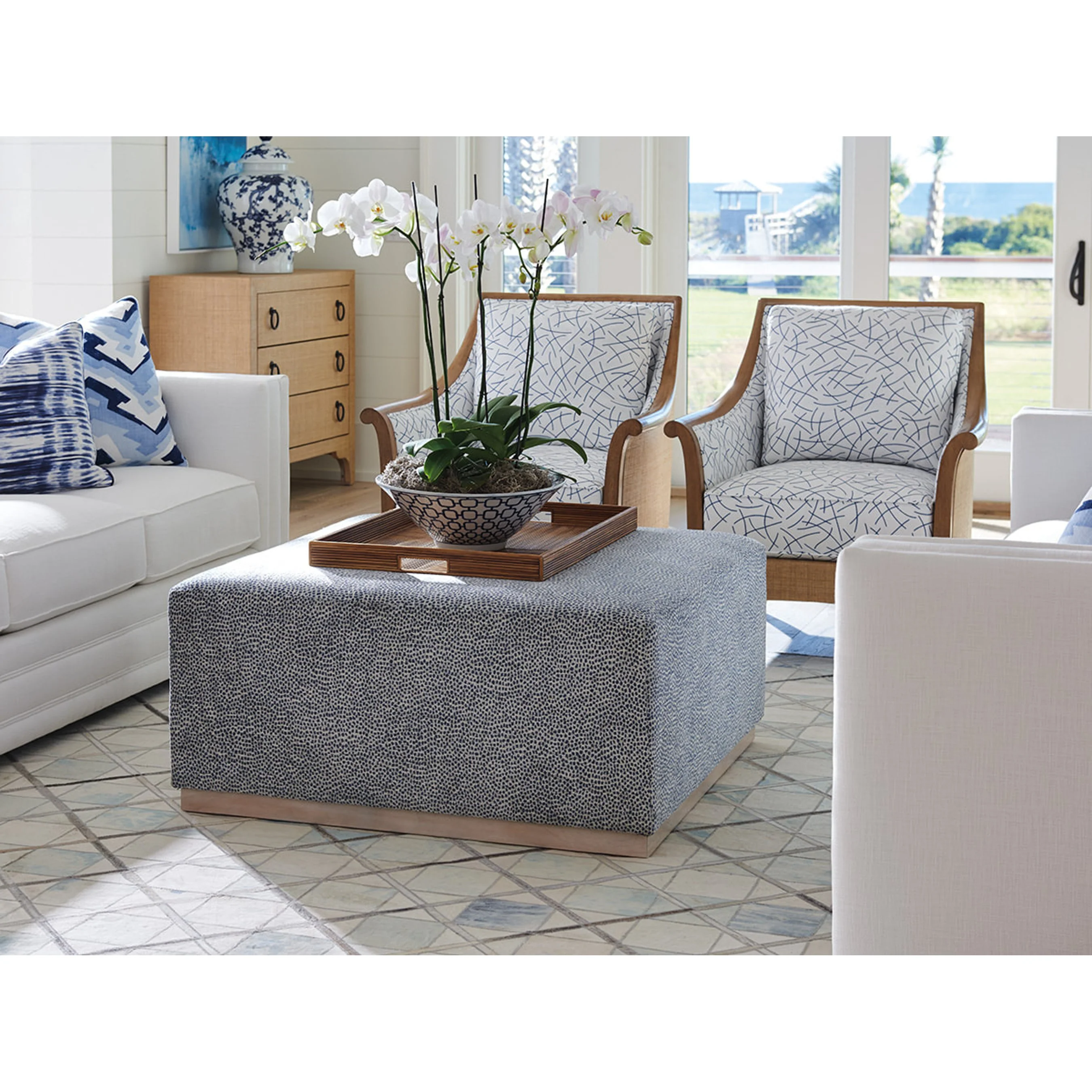 Clayton Cocktail Ottoman - Image 2