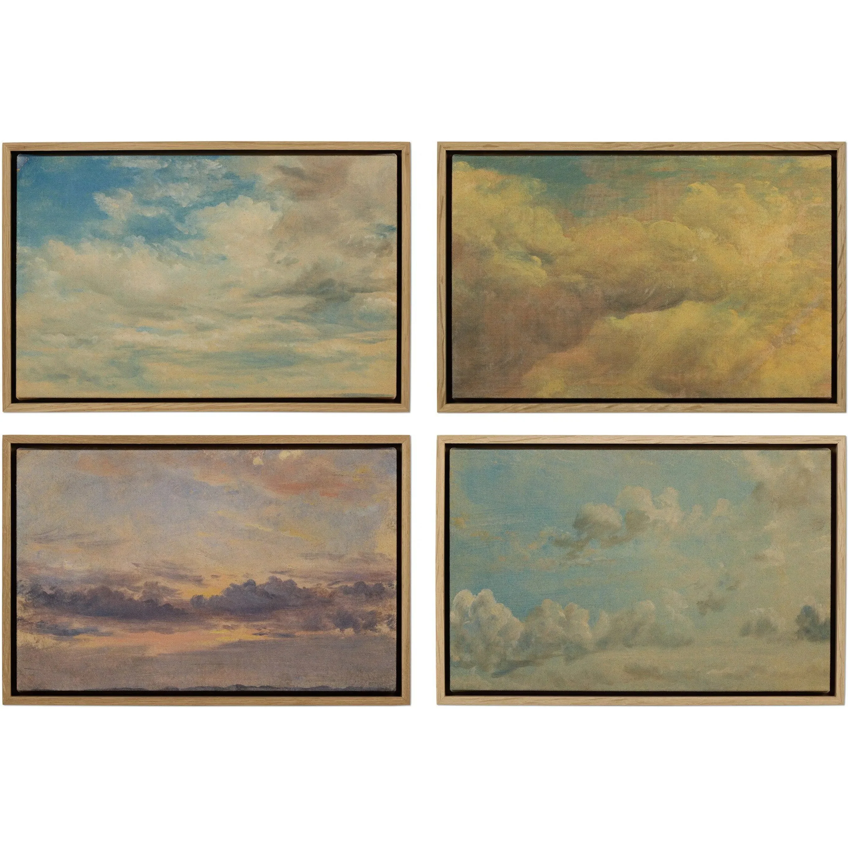 Cloud Study by John Constable (Set of 4)