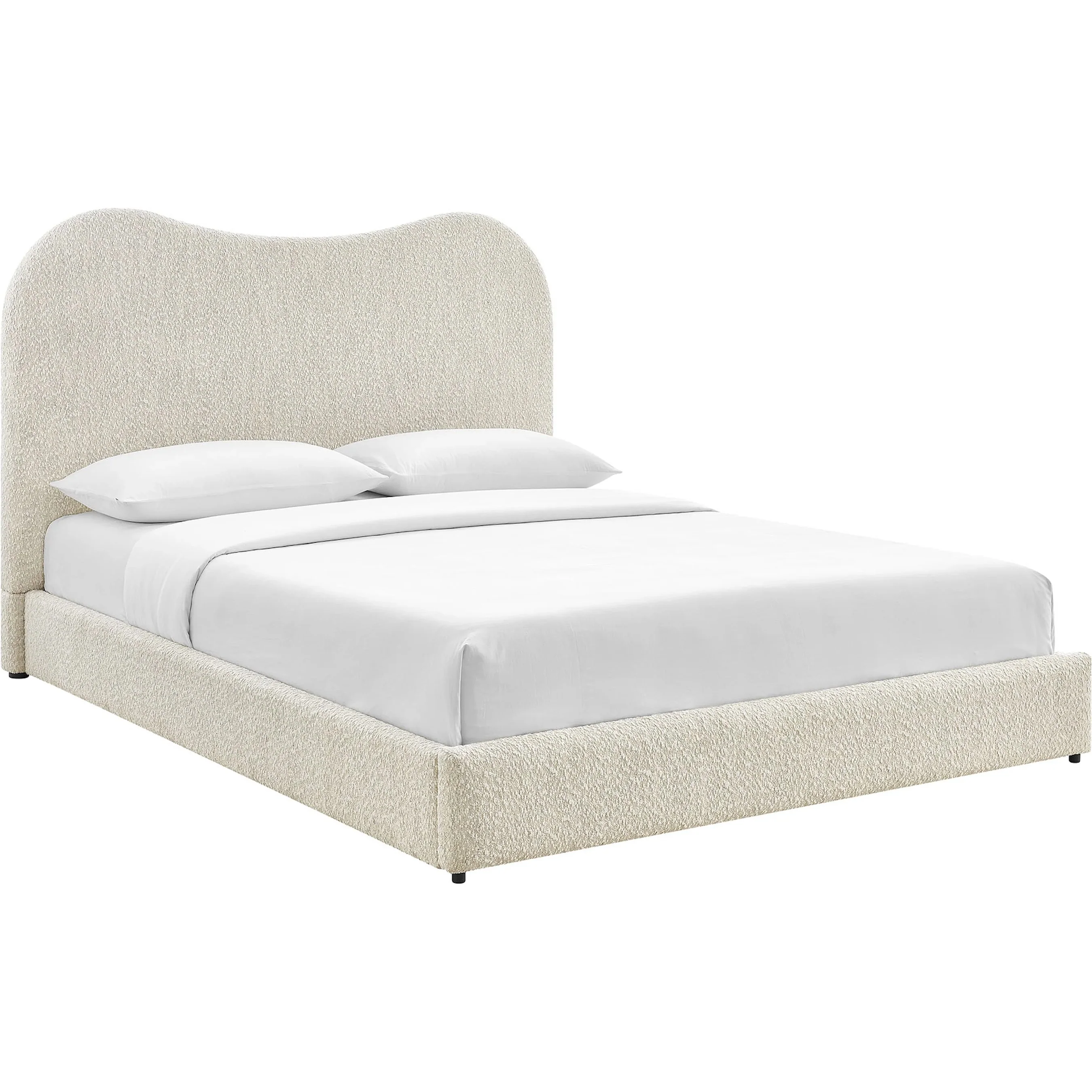 Colorado Boucle Platform Bed
