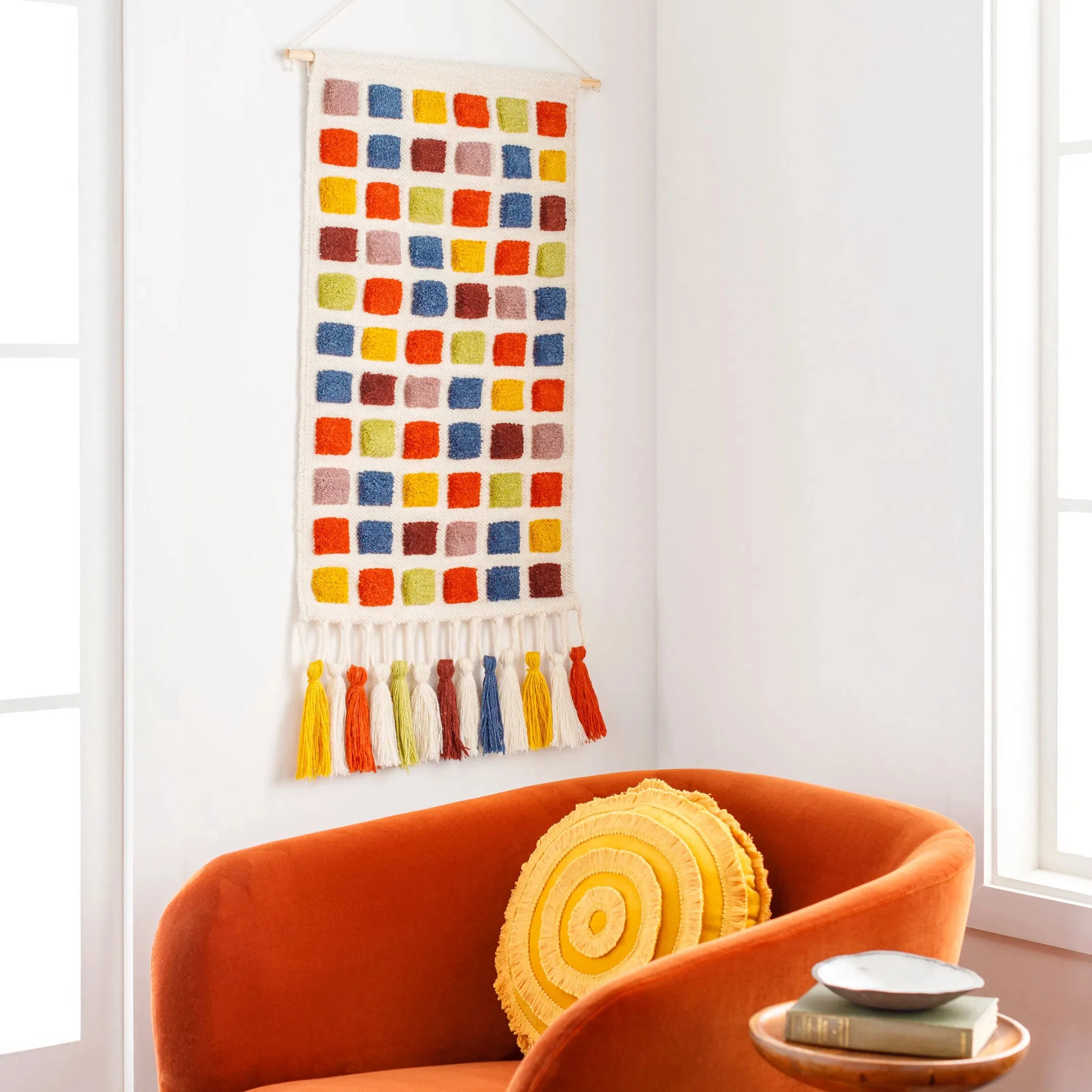 Colorful Grid Wall Hanging - 30836 - Image 2