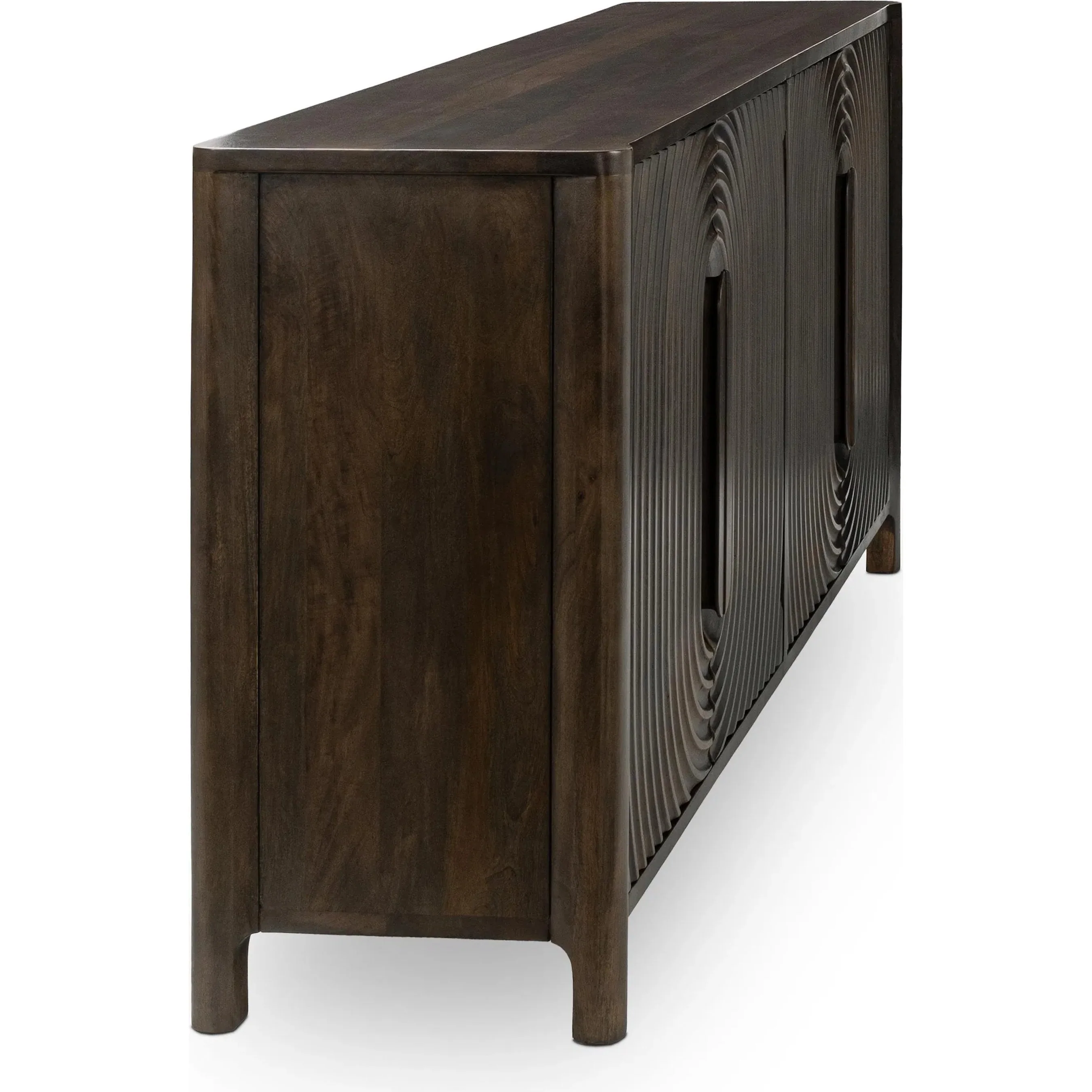 Colson 4-Door Mango Wood Buffet Sideboard - Image 4