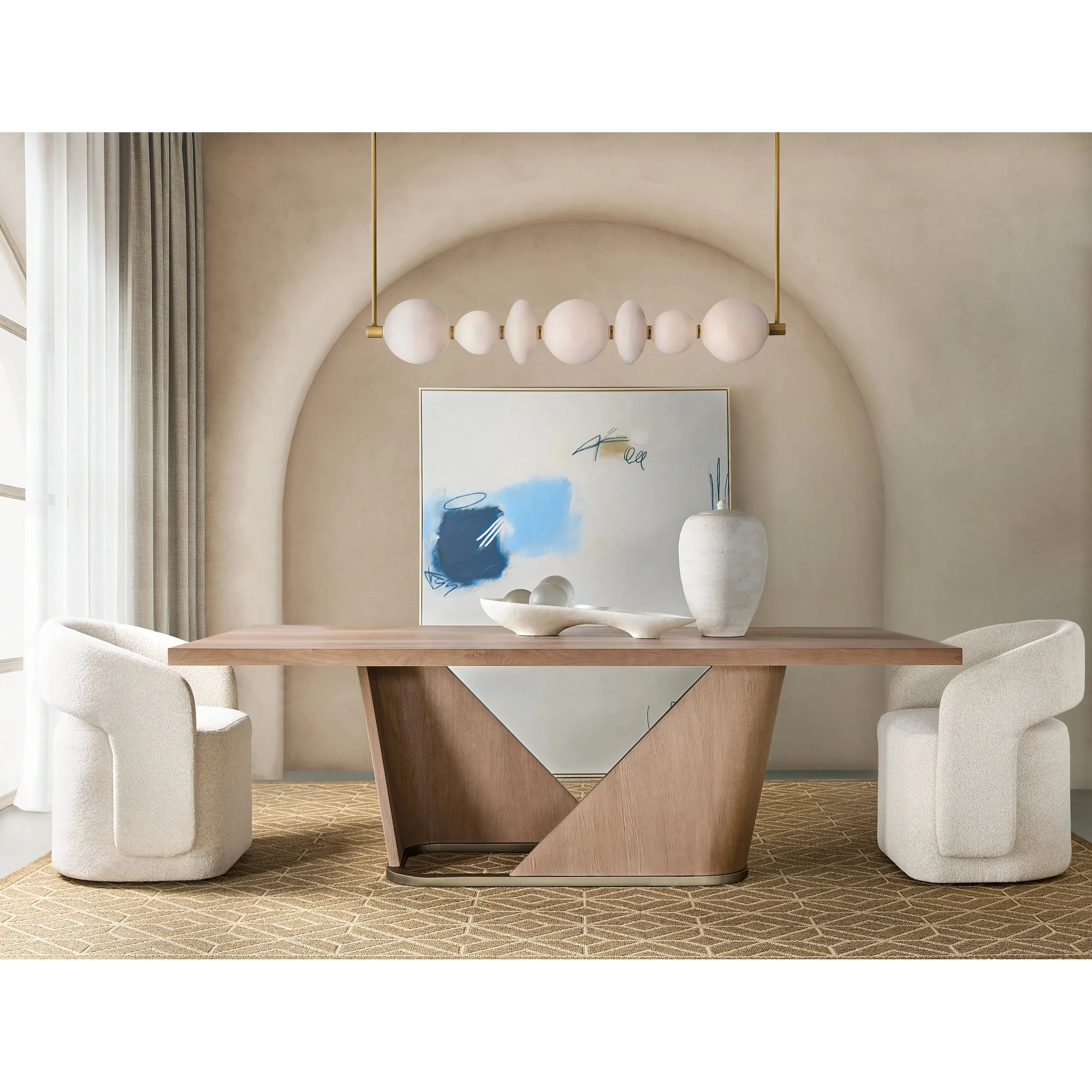 Commerce and Market Open Concept Upholstered Dining Chair - Image 4