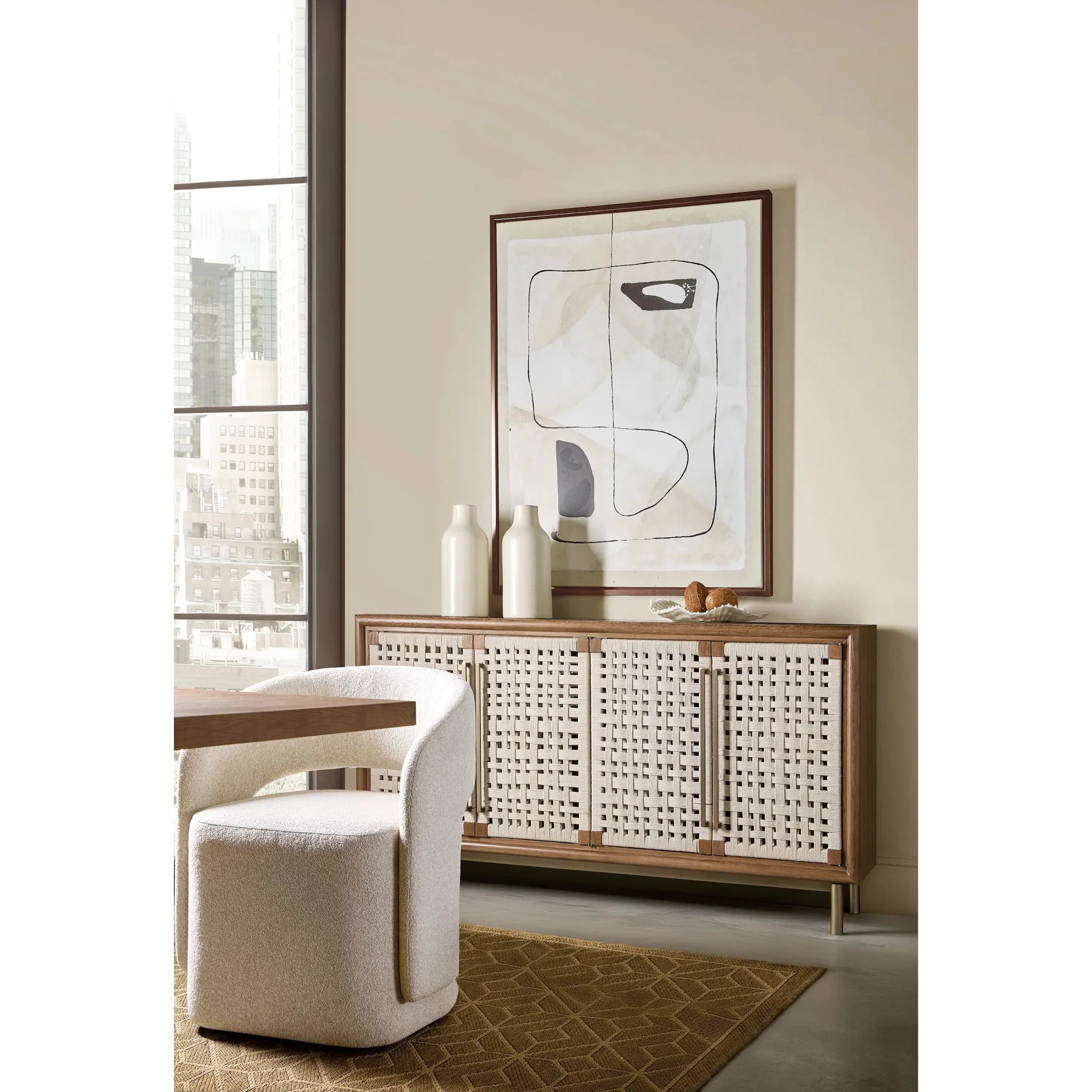 Commerce and Market Open Concept Upholstered Dining Chair - Image 5