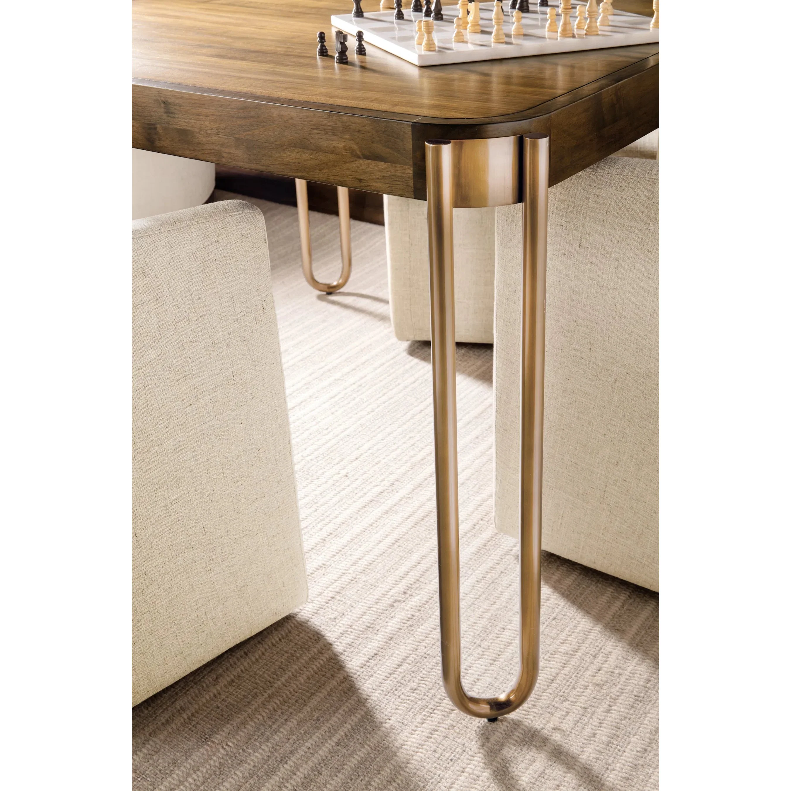 Commerce and Market Walnut and Dine Dining Table - Image 4