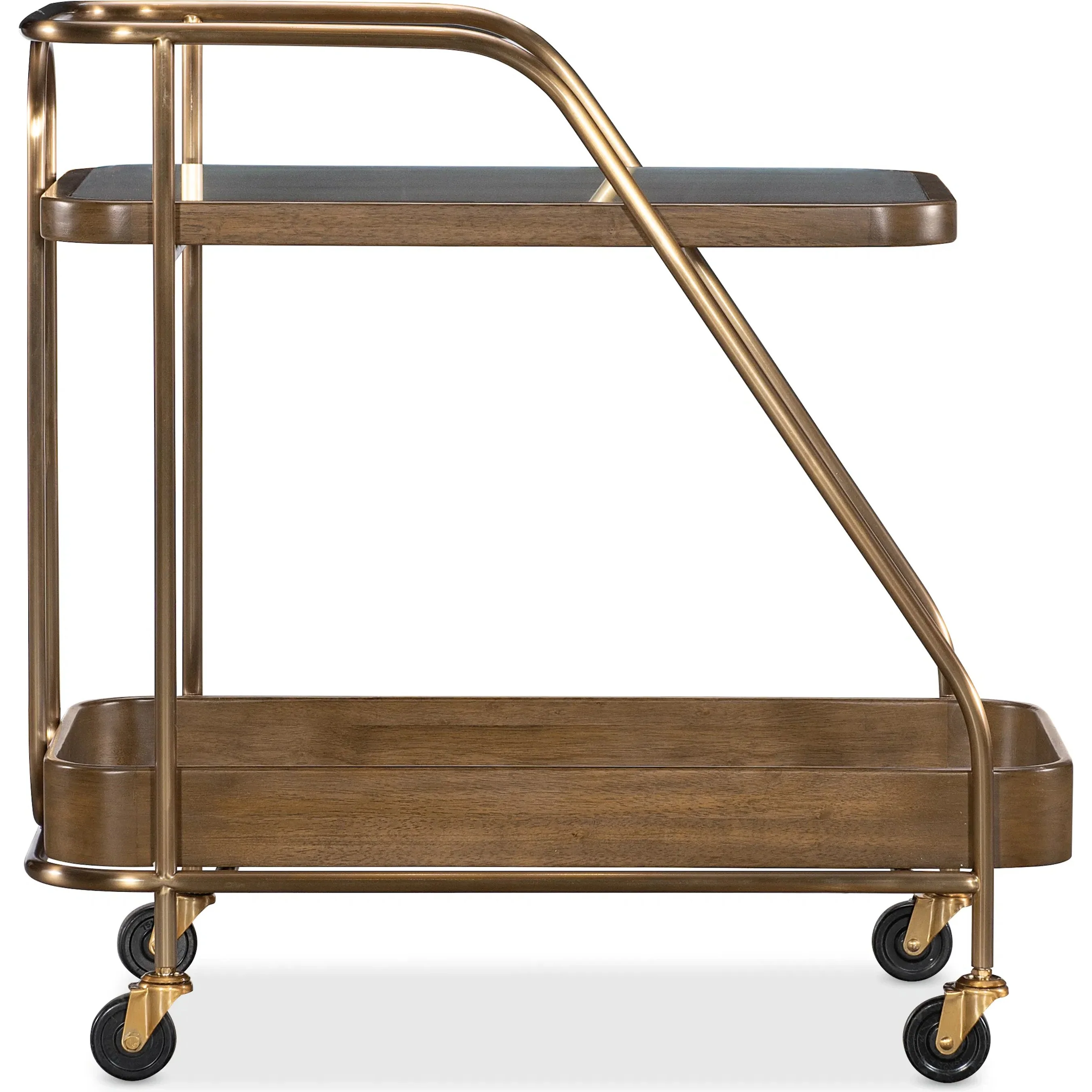 Commerce and Market Walnut Wine and Bar Cart - Image 4