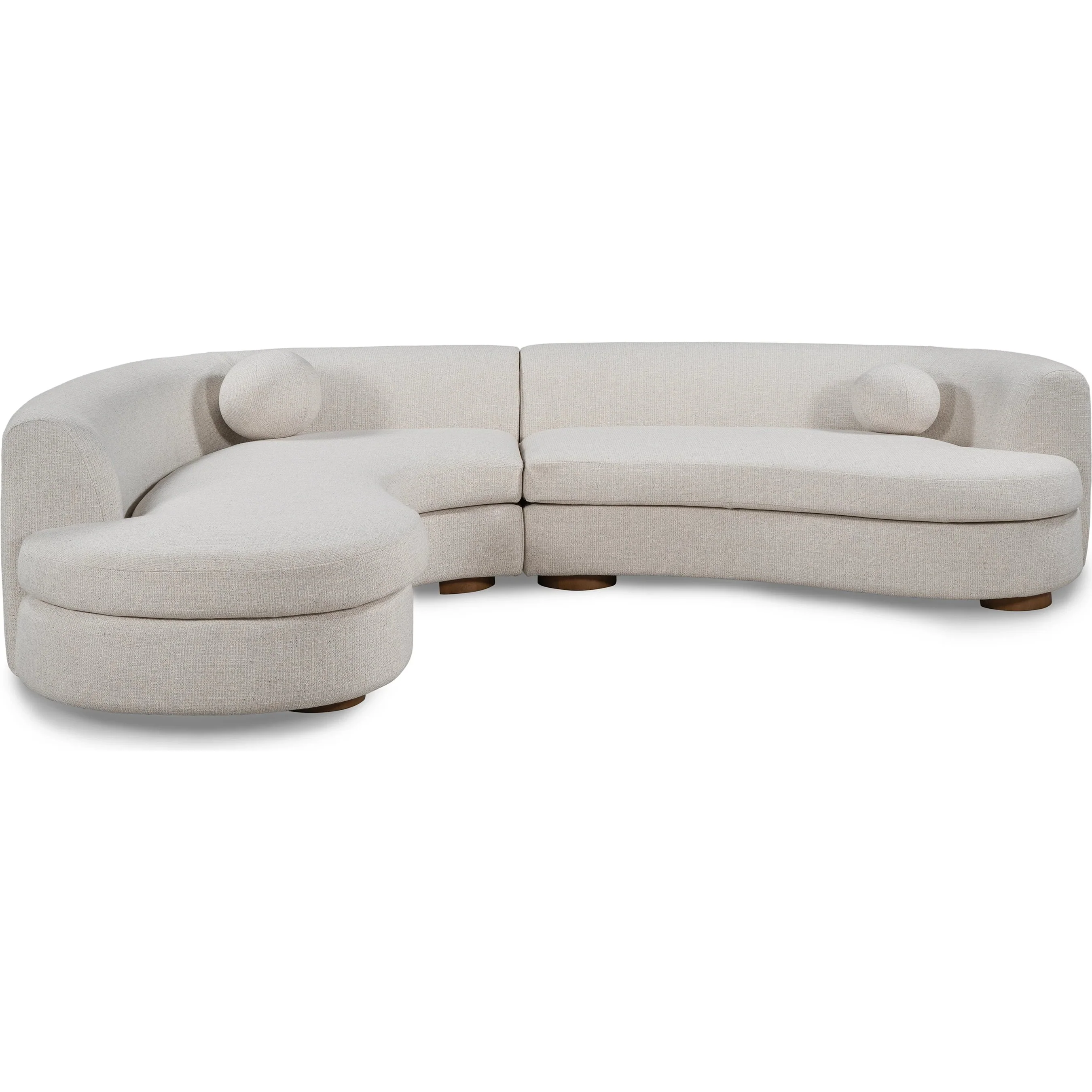 Concord Upholstered Fabric Sectional Sofa - Image 2