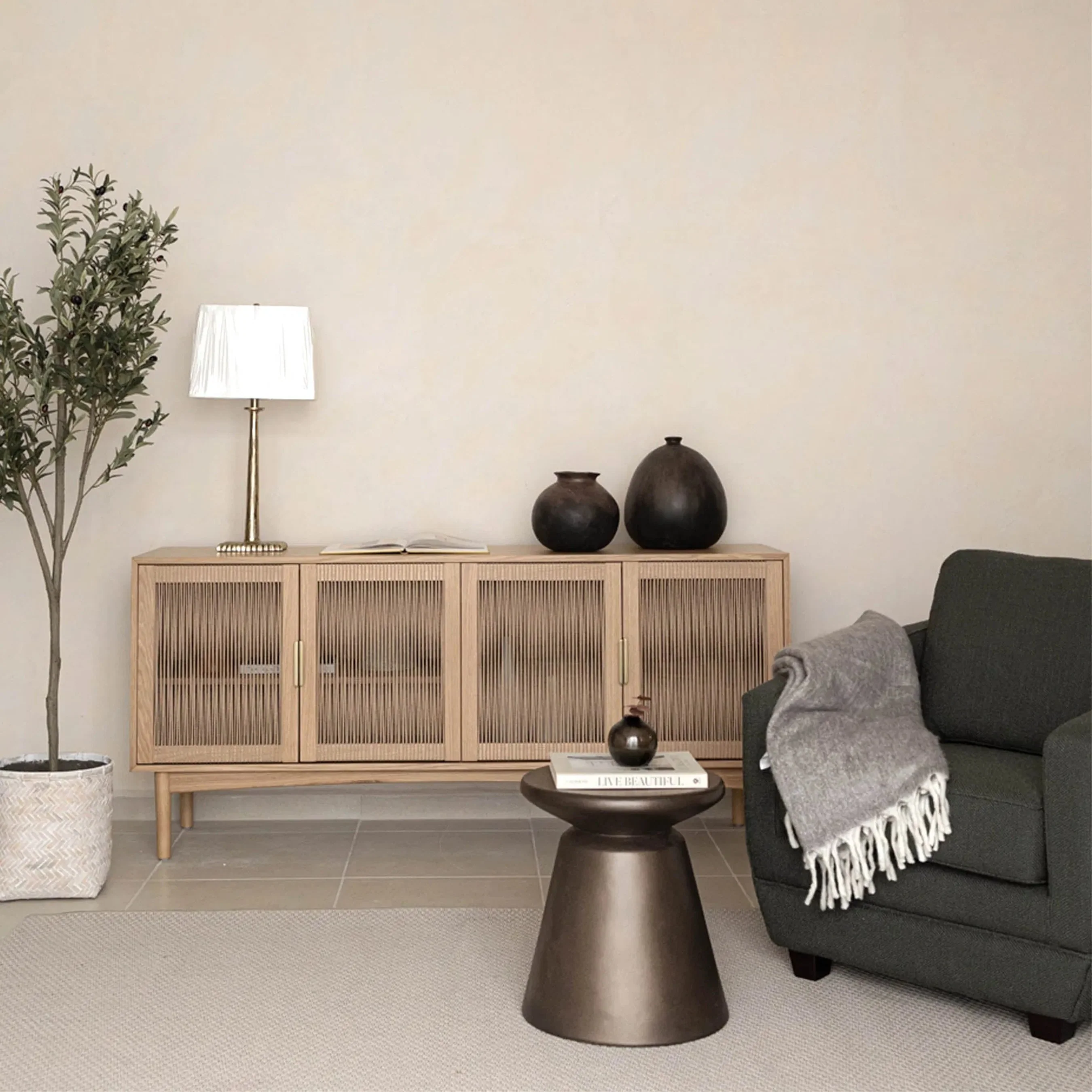 Concrete Mineral Side Table - Image 19