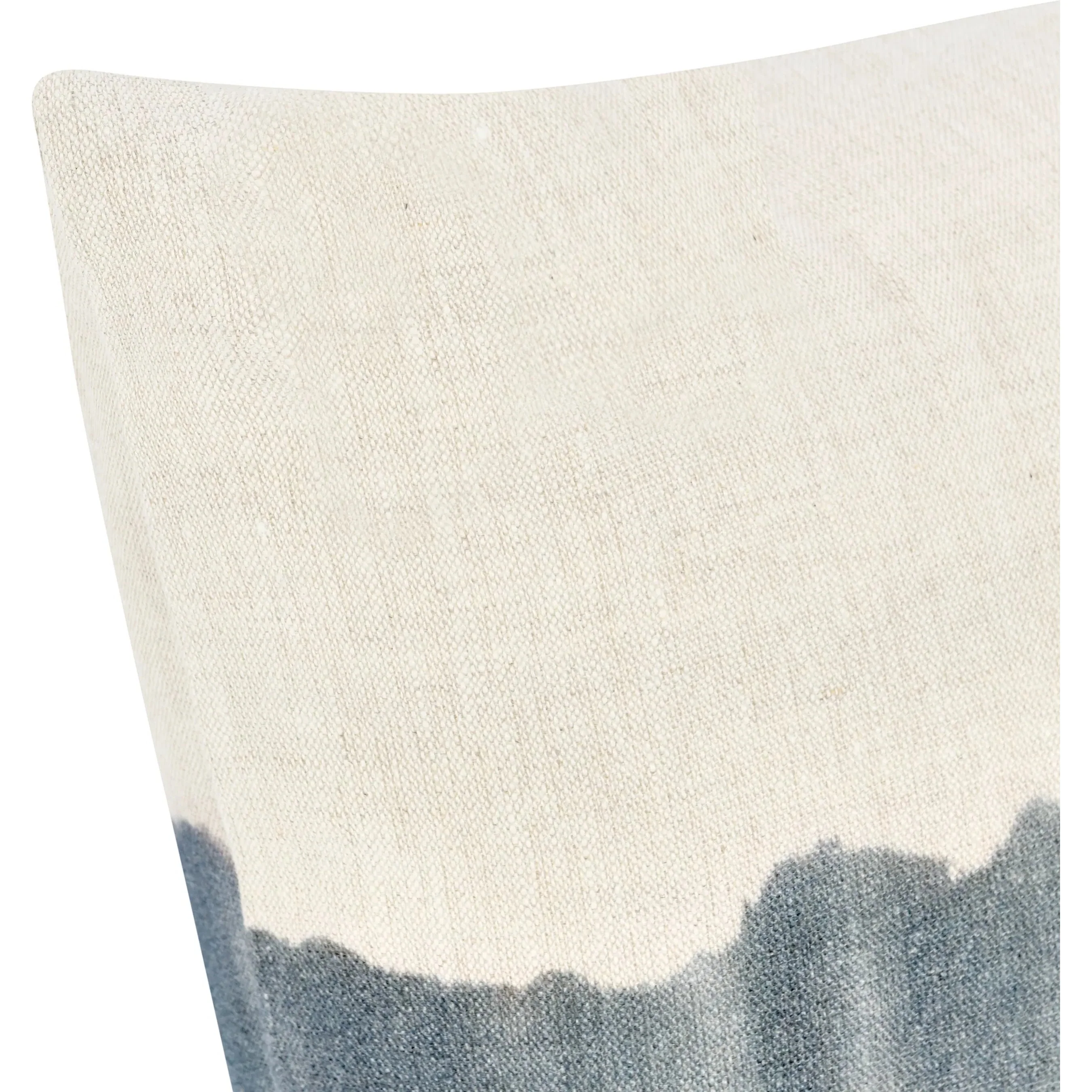 Cora Belgian Linen Hand Painted Throw Pillow - Image 4