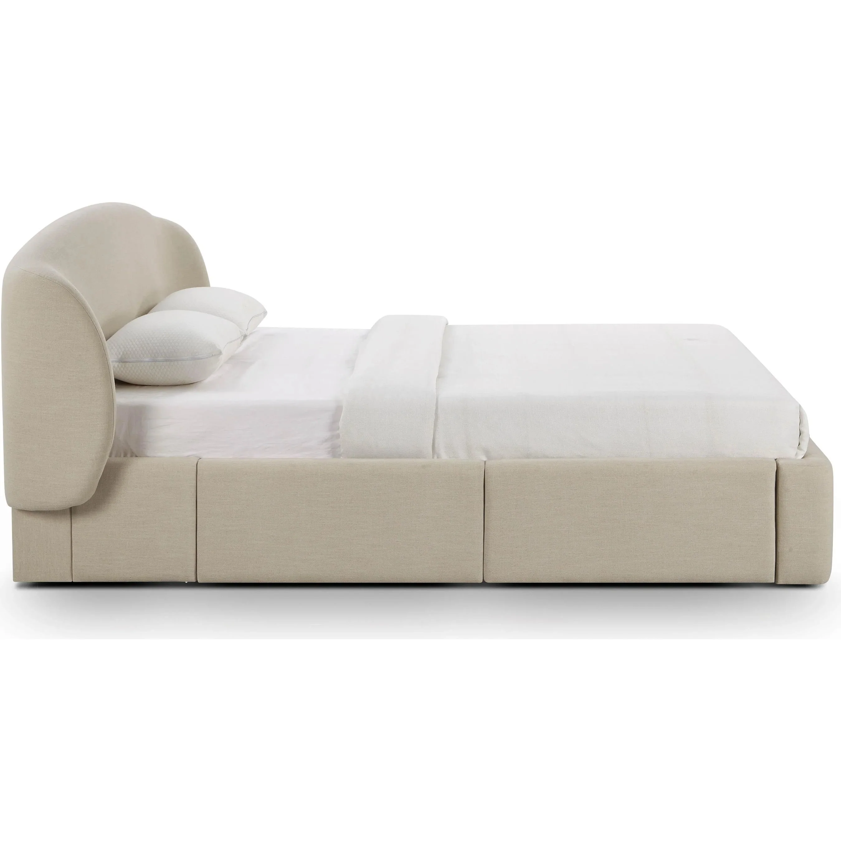 Corey Upcycled Linen Storage Bed - Image 3